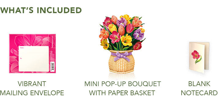 Mini Festive Tulips Pop-Up Card