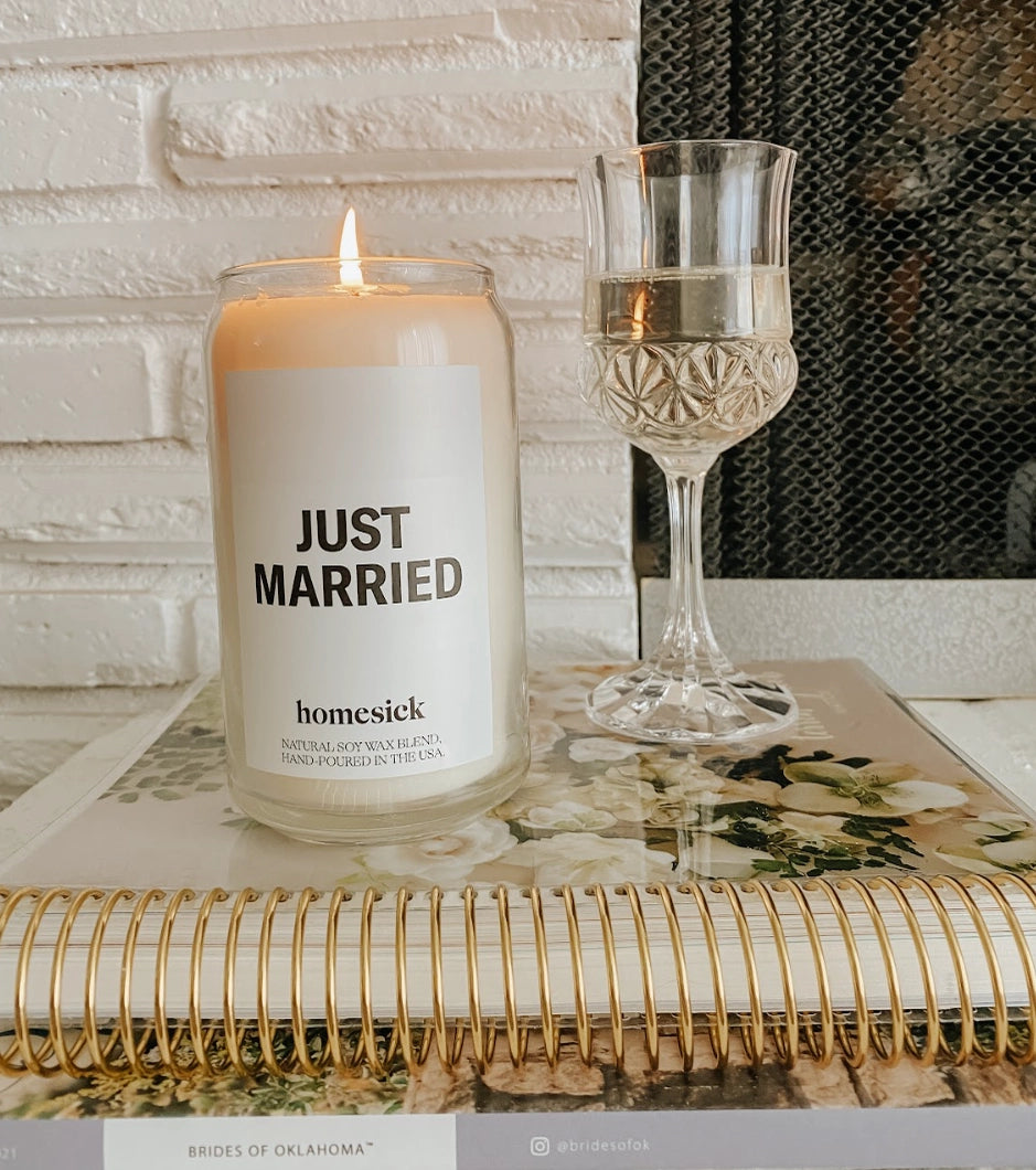 Homesick Just Married Candle
