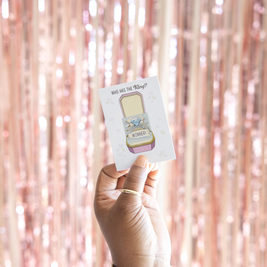 Who Has the Ring? - Scratch Off Bridal Shower Game