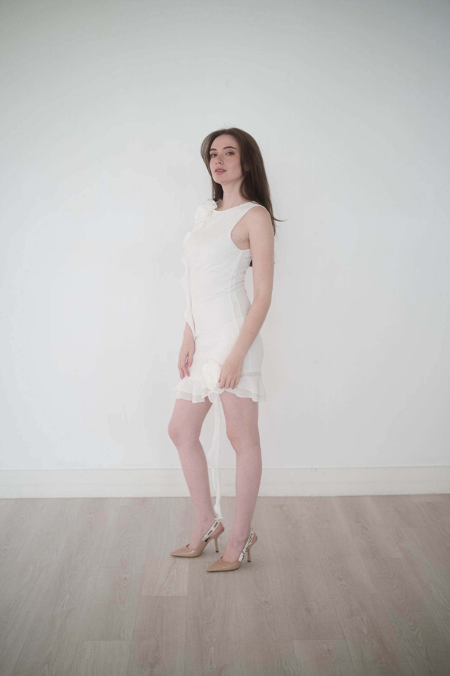 Loucia Rosette Mini Dress