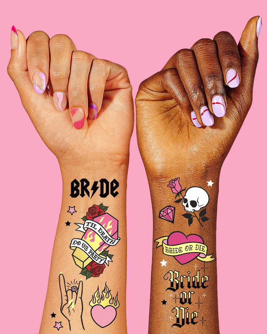 Bride of Die Temporary Tattoos
