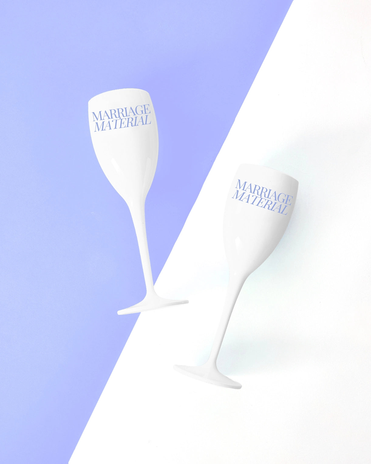Marriage Material Champagne Flute