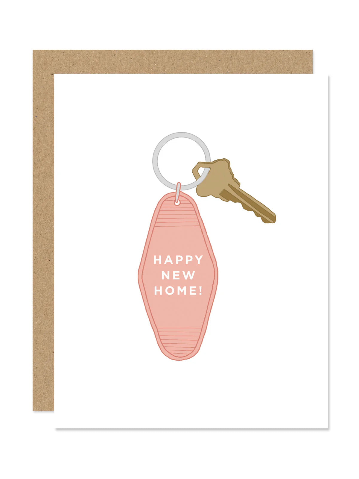 Keychain Happy New Home Card