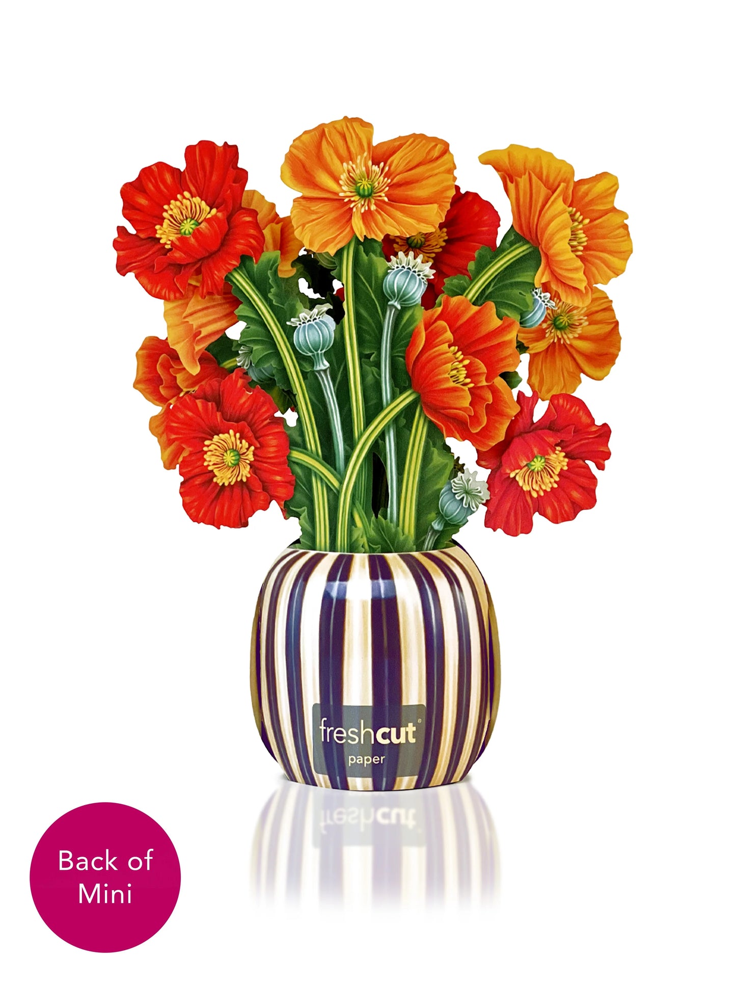 Mini French Poppies Pop-Up Card