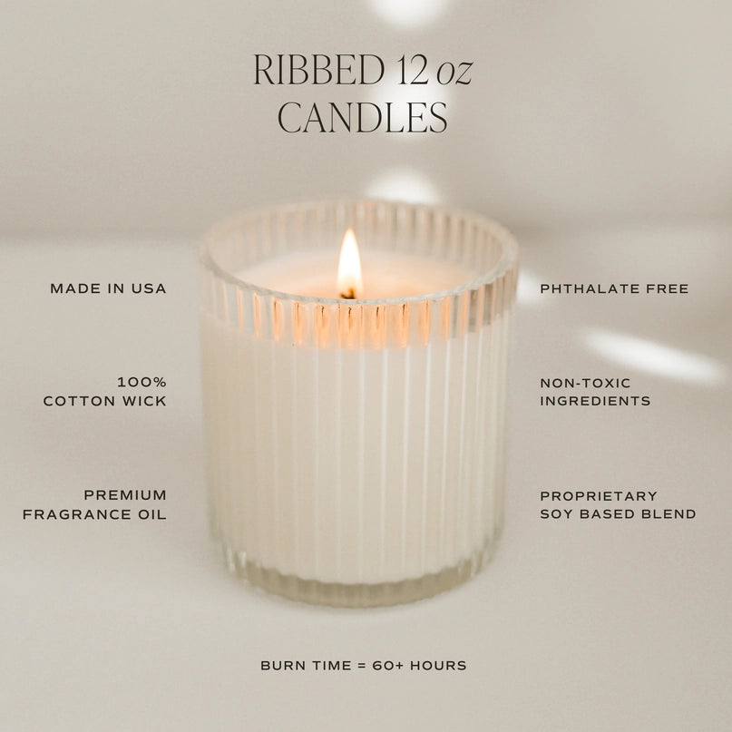 Future Mrs. Soy Candle - Ribbed Glass