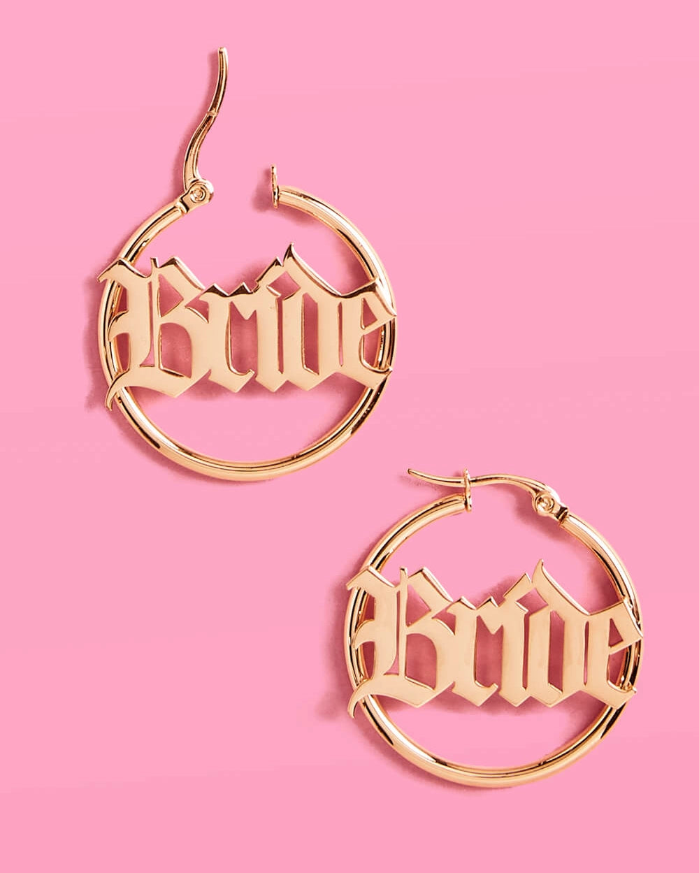 Bride Gold Earring Hoops