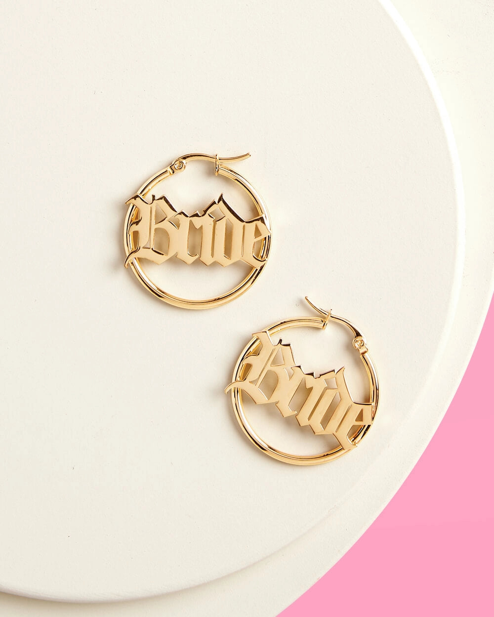 Bride Gold Earring Hoops