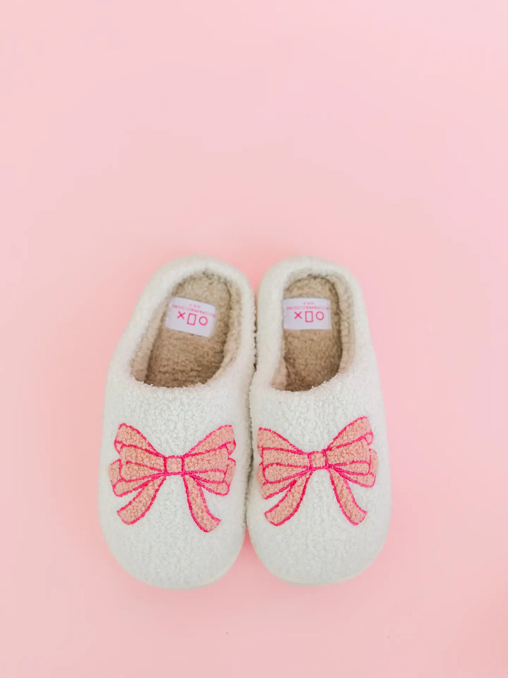 Pink Bow Slippers