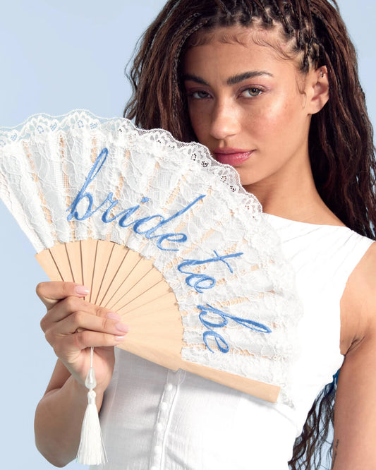 Bride To Be Fan - Lace
