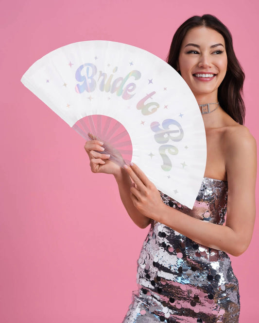 Bride to Be Folding Fan- Iridescent