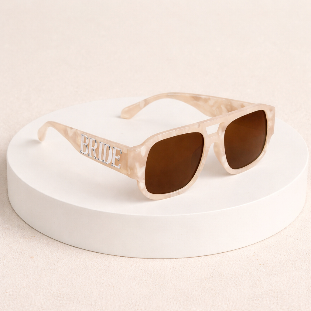 Bride Pearlized Aviator Sunglasses