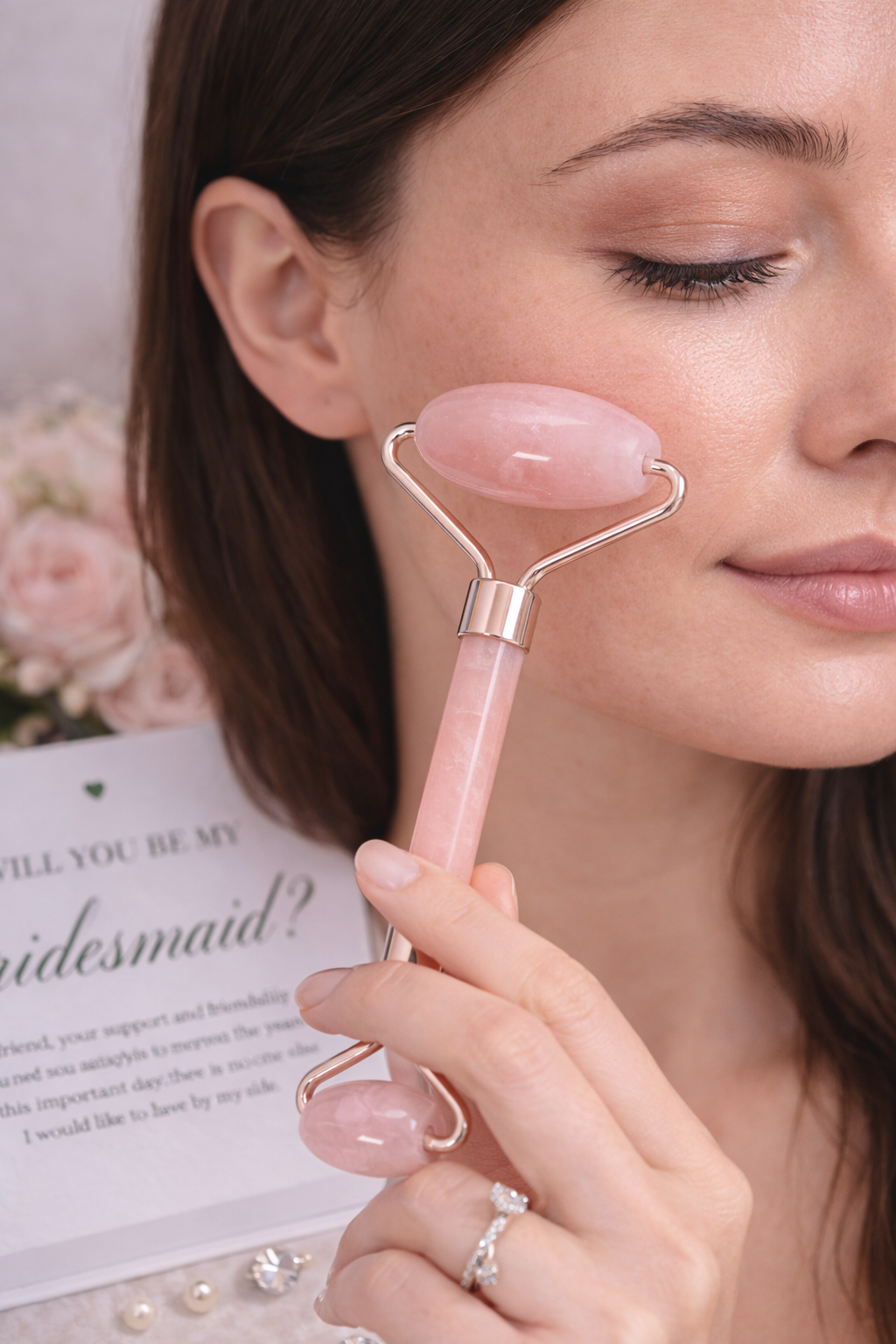 Rose Quartz Facial Roller