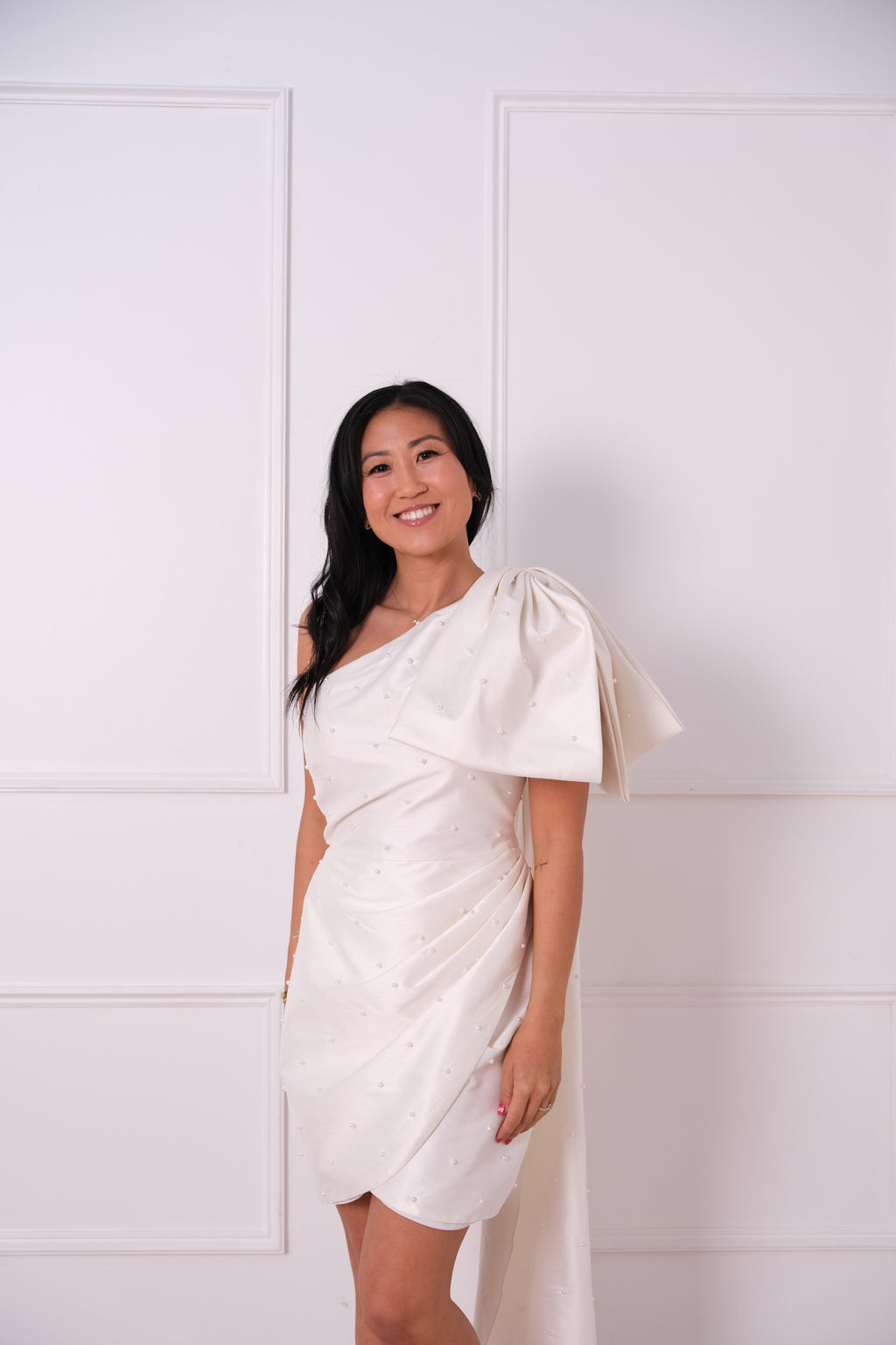 Sachin & Babi Pippa One-Shoulder Mini