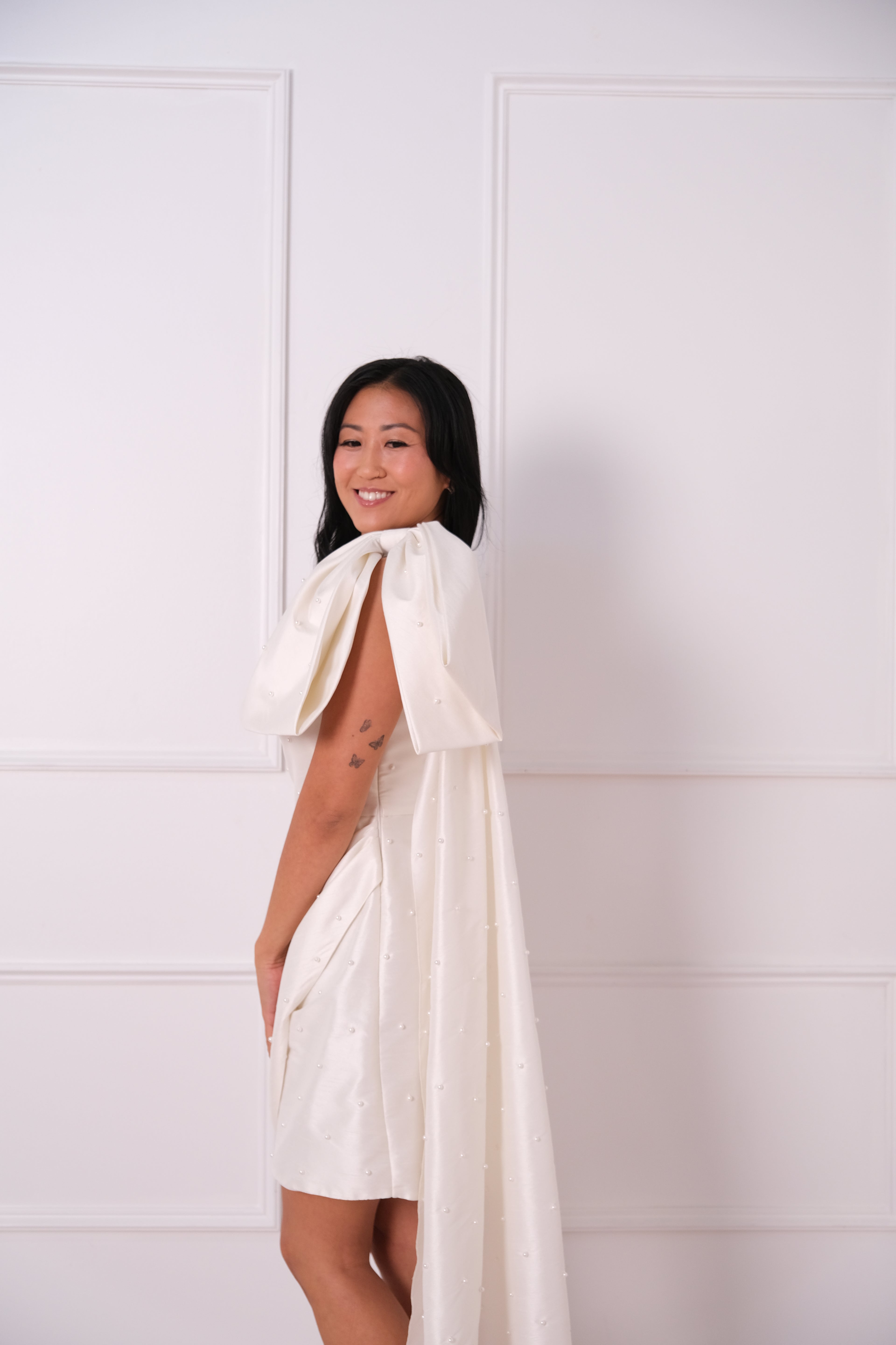 Sachin & Babi Pippa One-Shoulder Mini