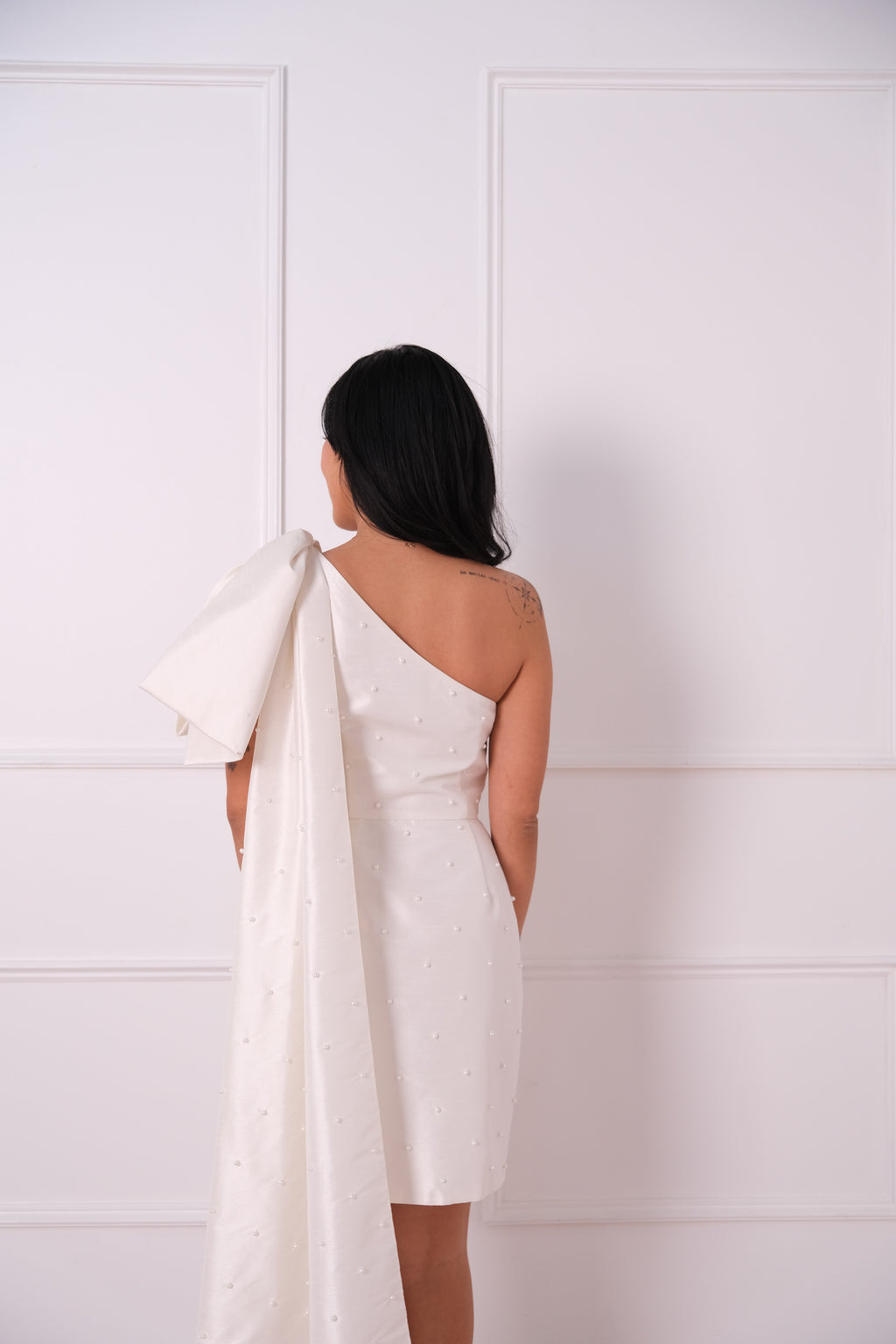 Sachin & Babi Pippa One-Shoulder Mini