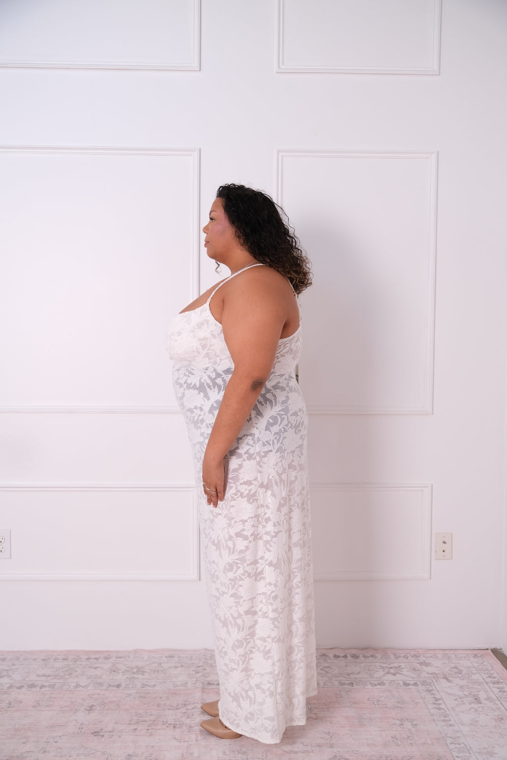 Floral Lace Maxi Dress