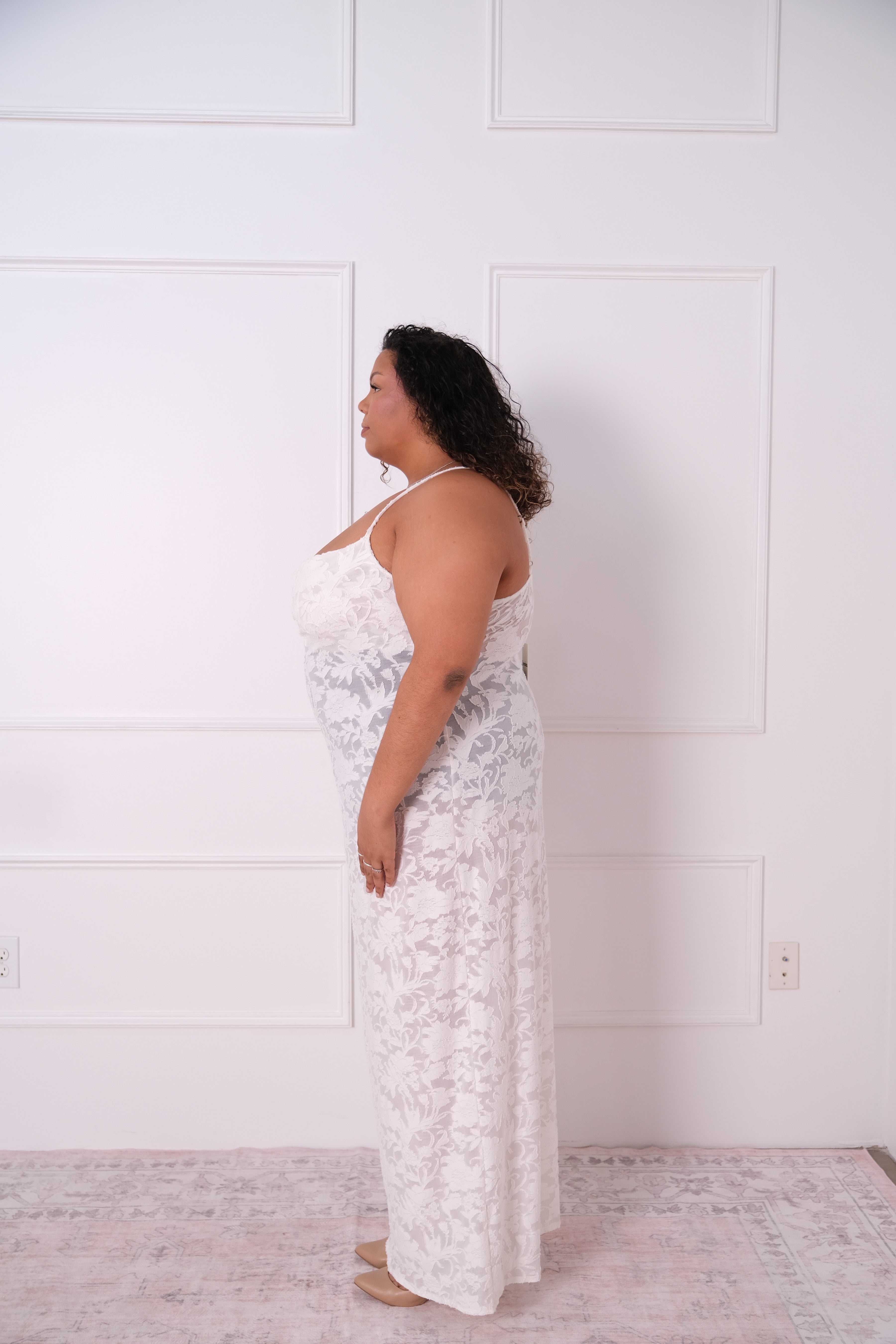 Floral Lace Maxi Dress