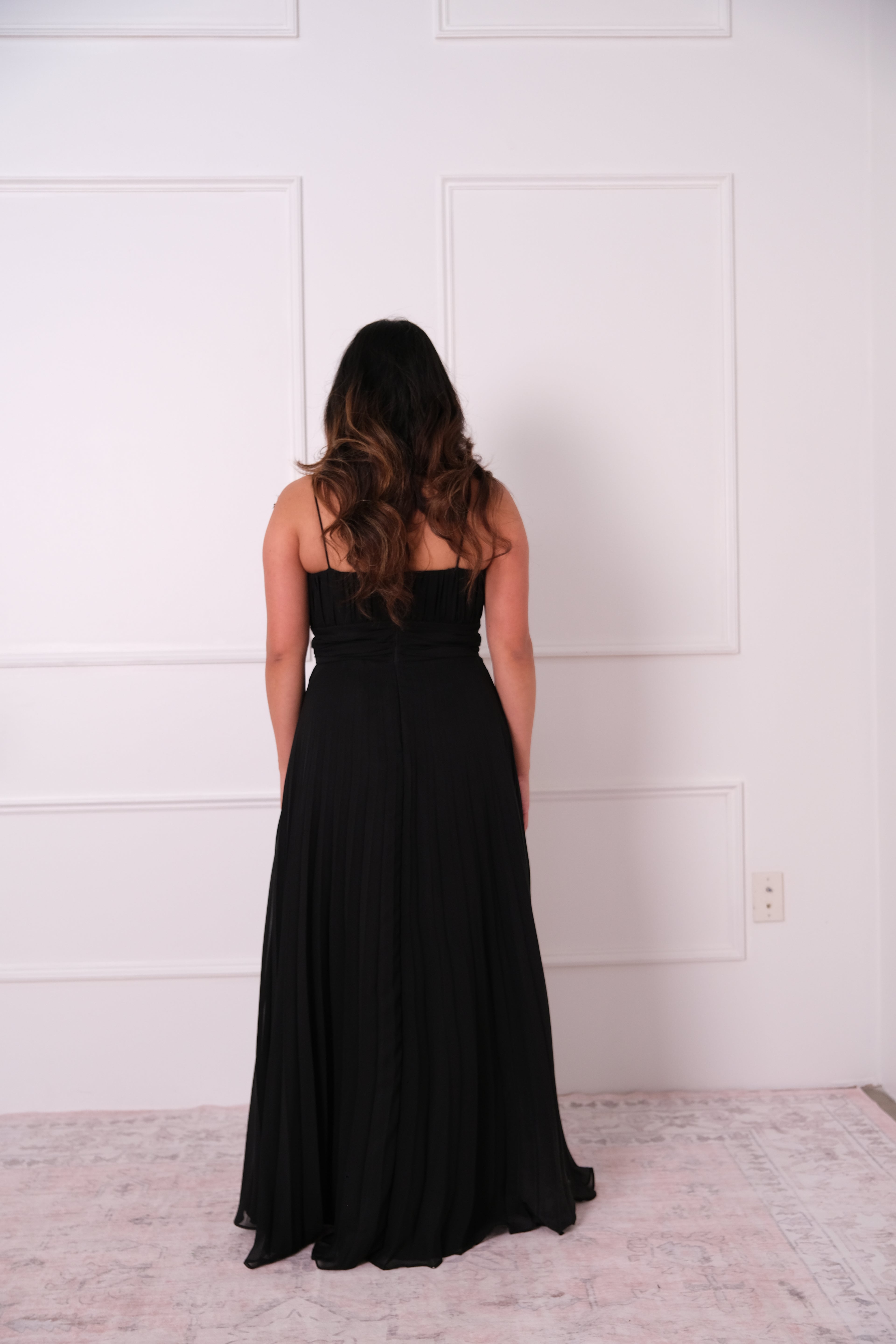 Floral One-Shoulder Evening Gown