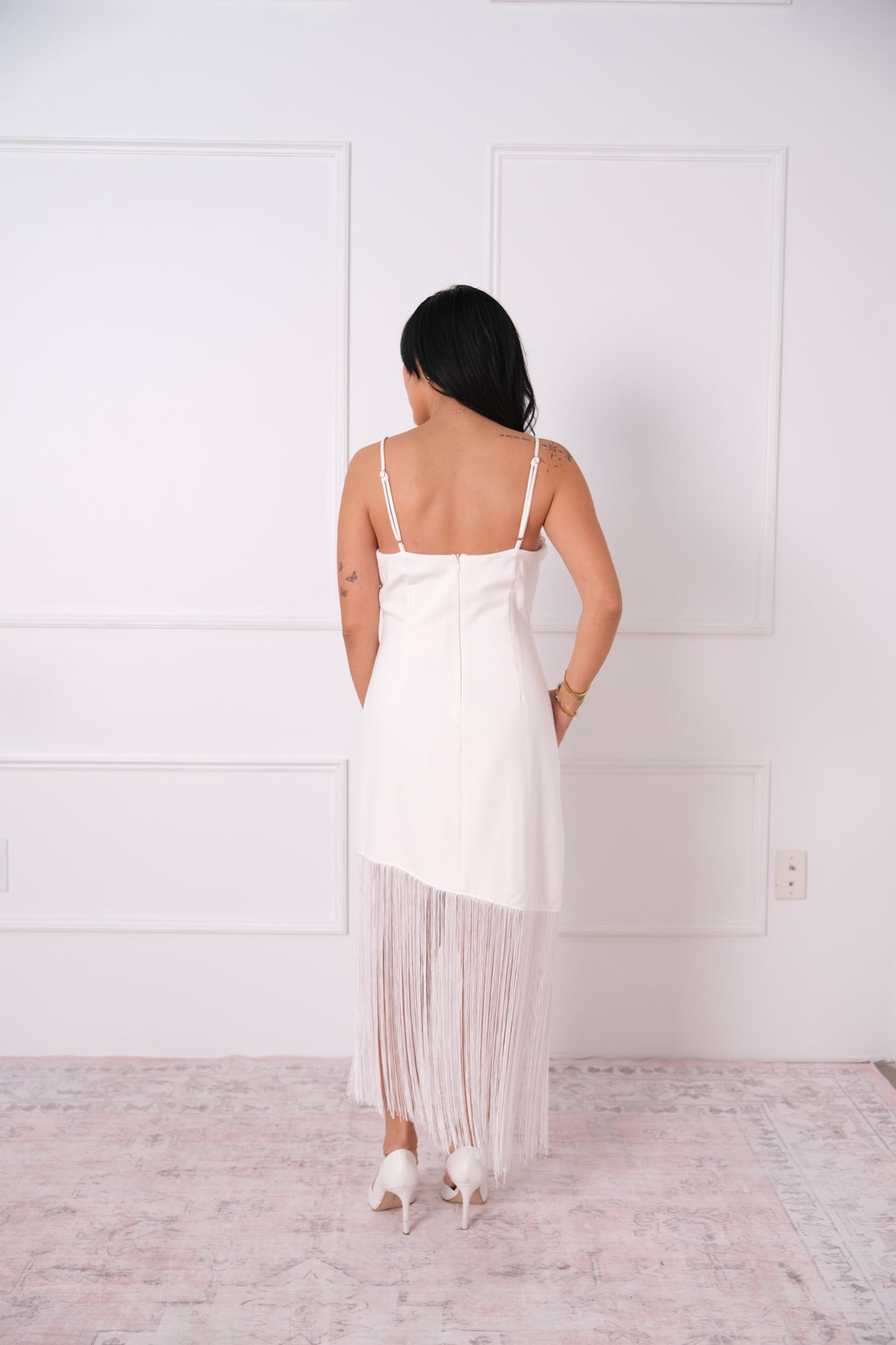 Fringe Bodycon Midi Dress