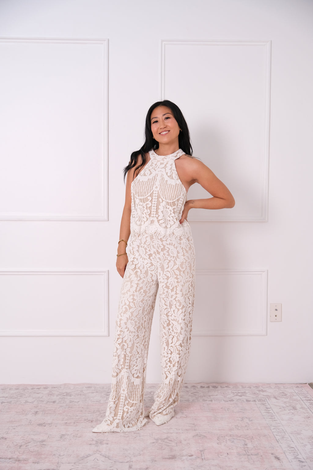 Lace Halter Jumpsuit