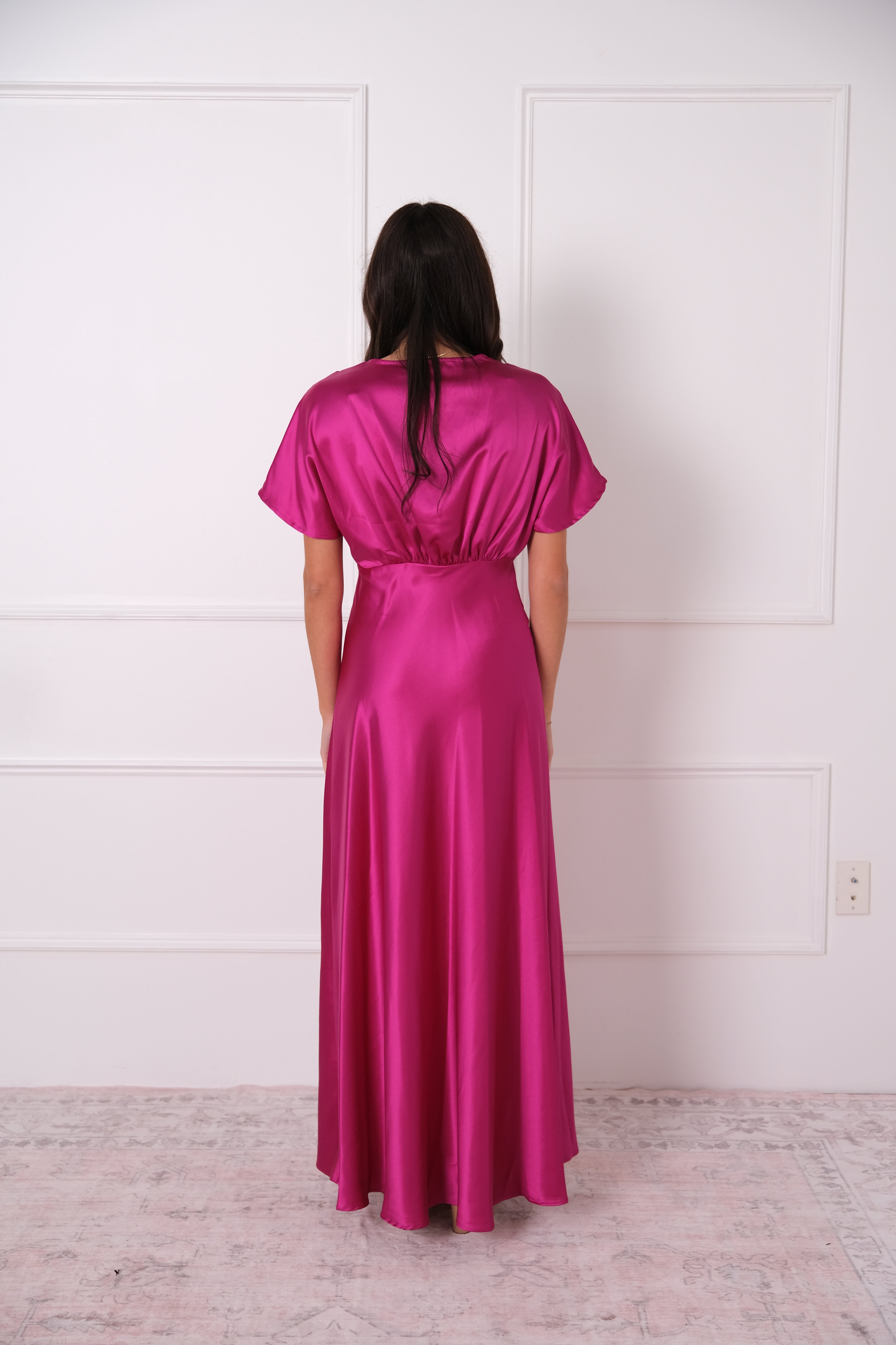 CeCe V-Neck Dolman Sleeve Maxi Dress
