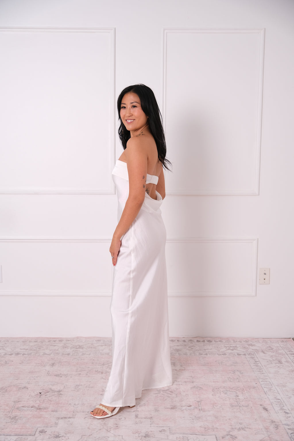 The Simple Strapless Gown