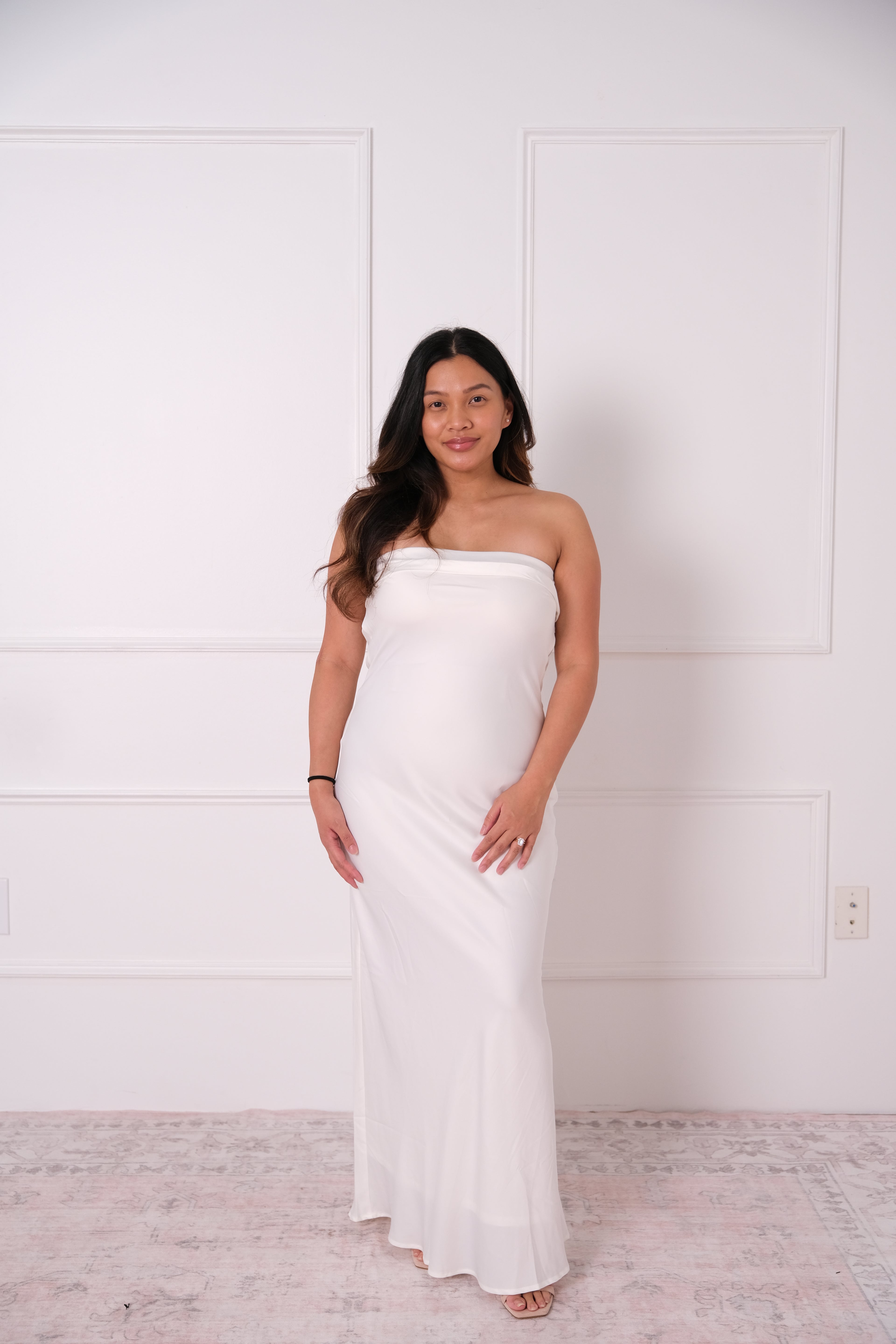 The Simple Strapless Gown