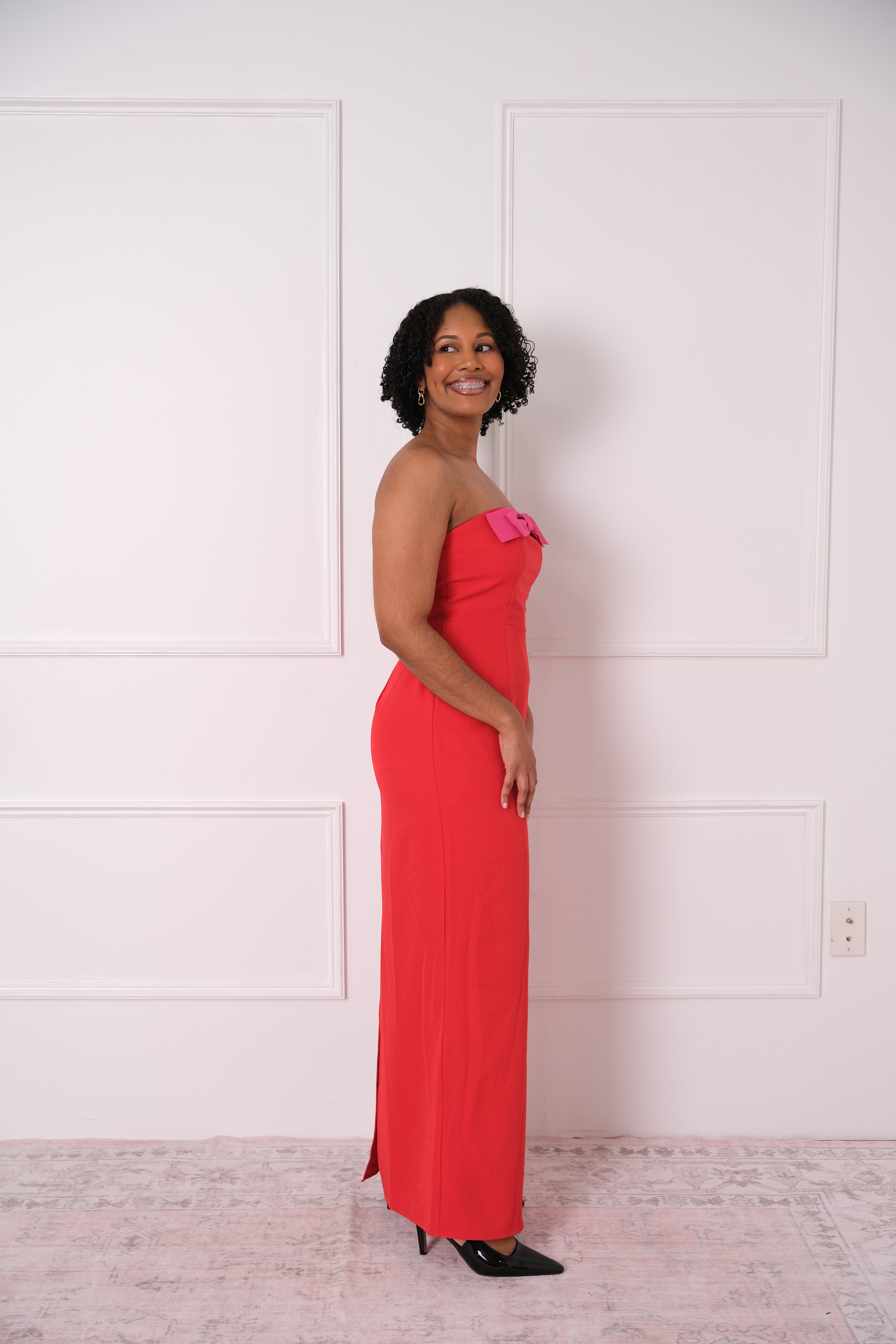 The Scarlet Bow Strapless Maxi
