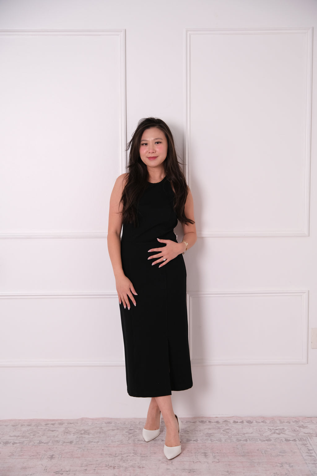Bow-Back Midi Dress