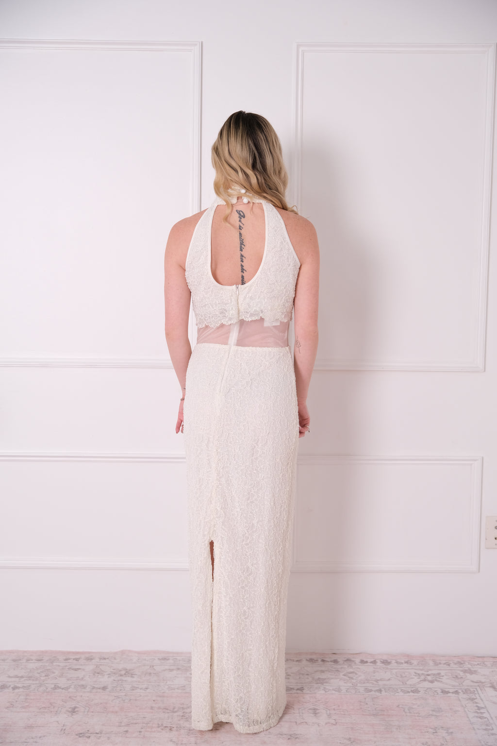 Timeless Lace Cutout Gown