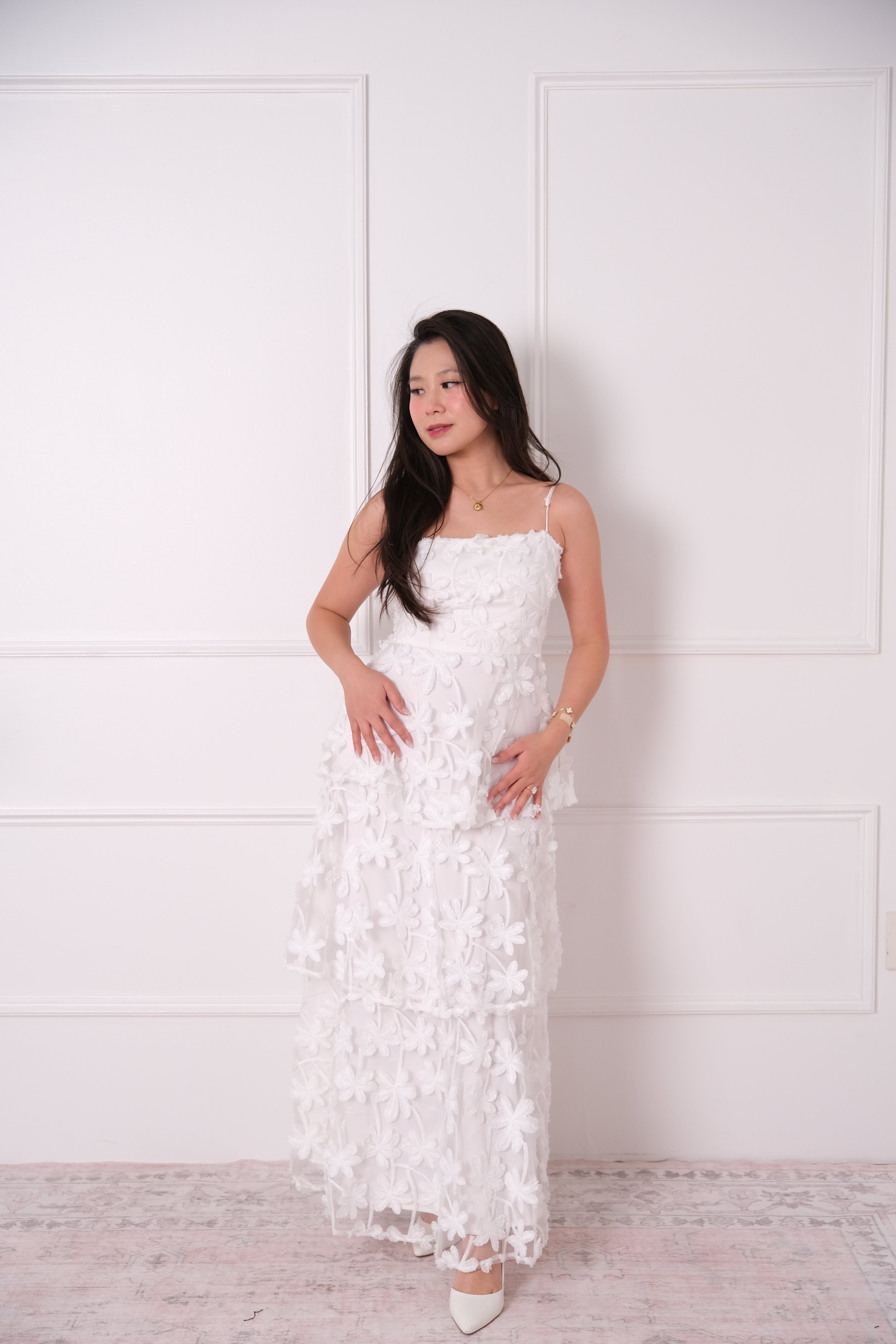 Floral Embellished Maxi Dress