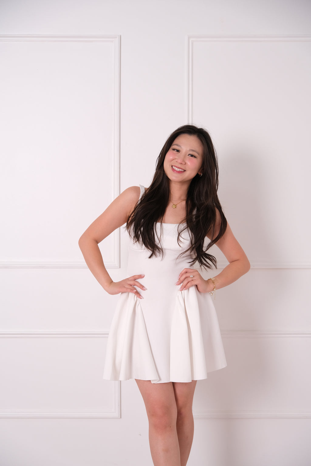 White Tie-Back Mini