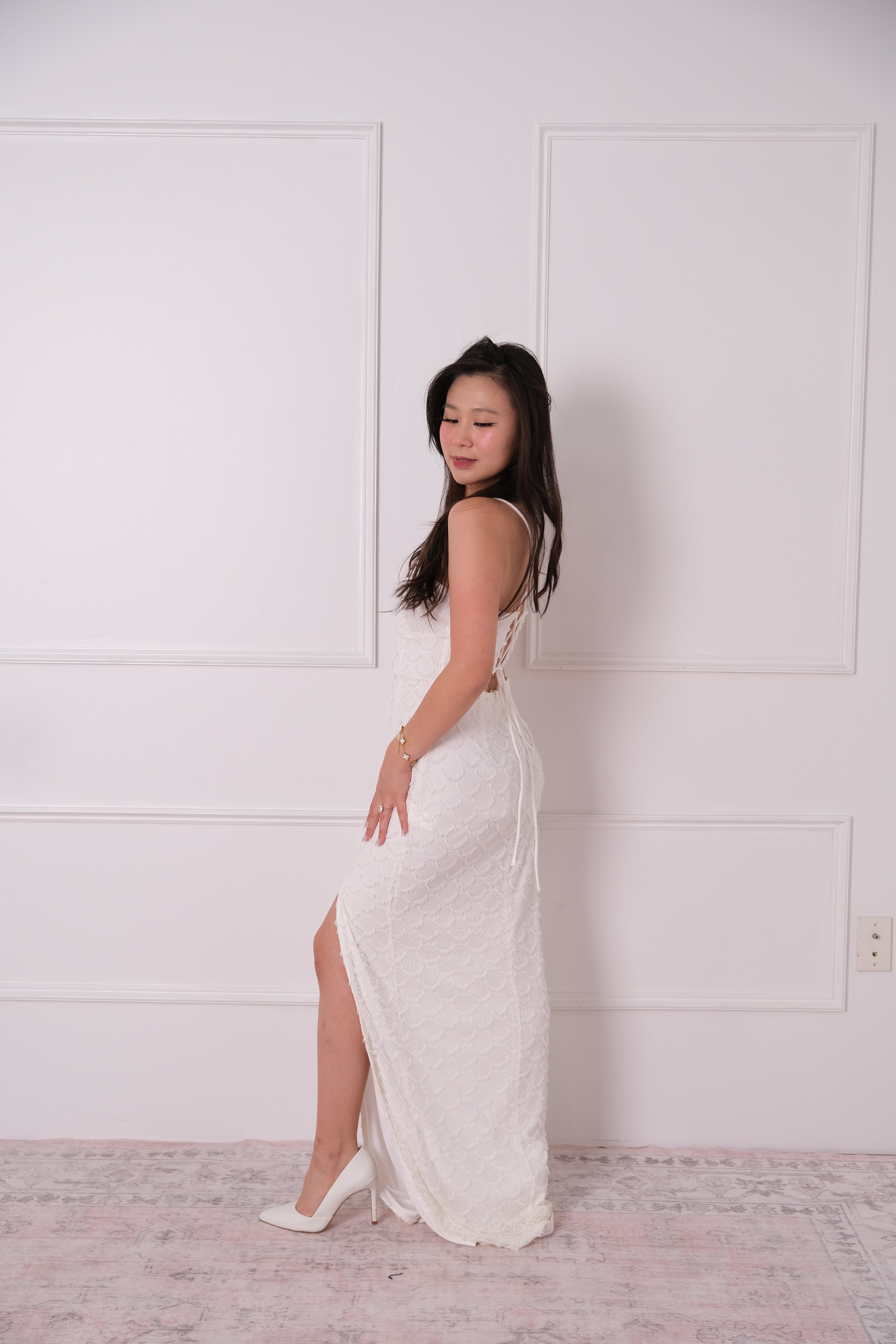 Seaside Scallop Lace Gown