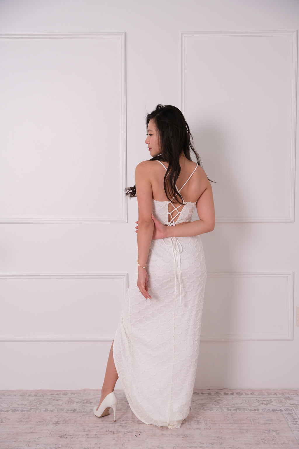 Seaside Scallop Lace Gown