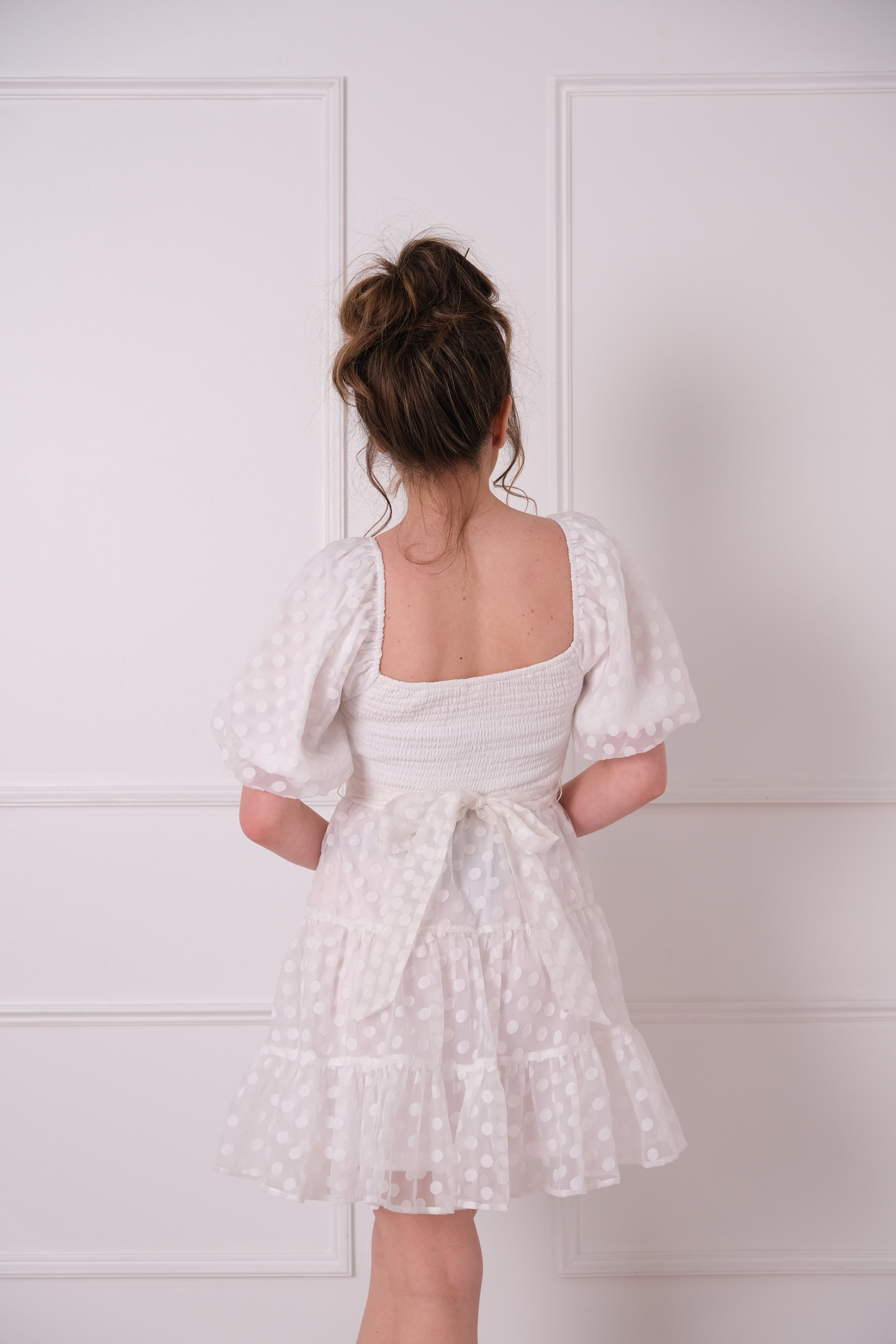 Sweet Escape Swiss Dot Mini Dress