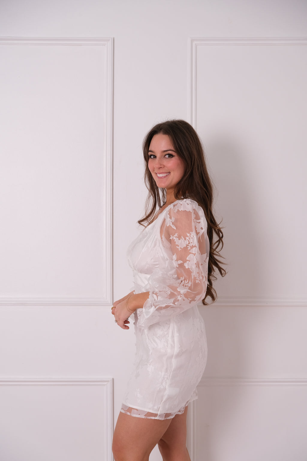 Floral Balloon Sleeve Mini