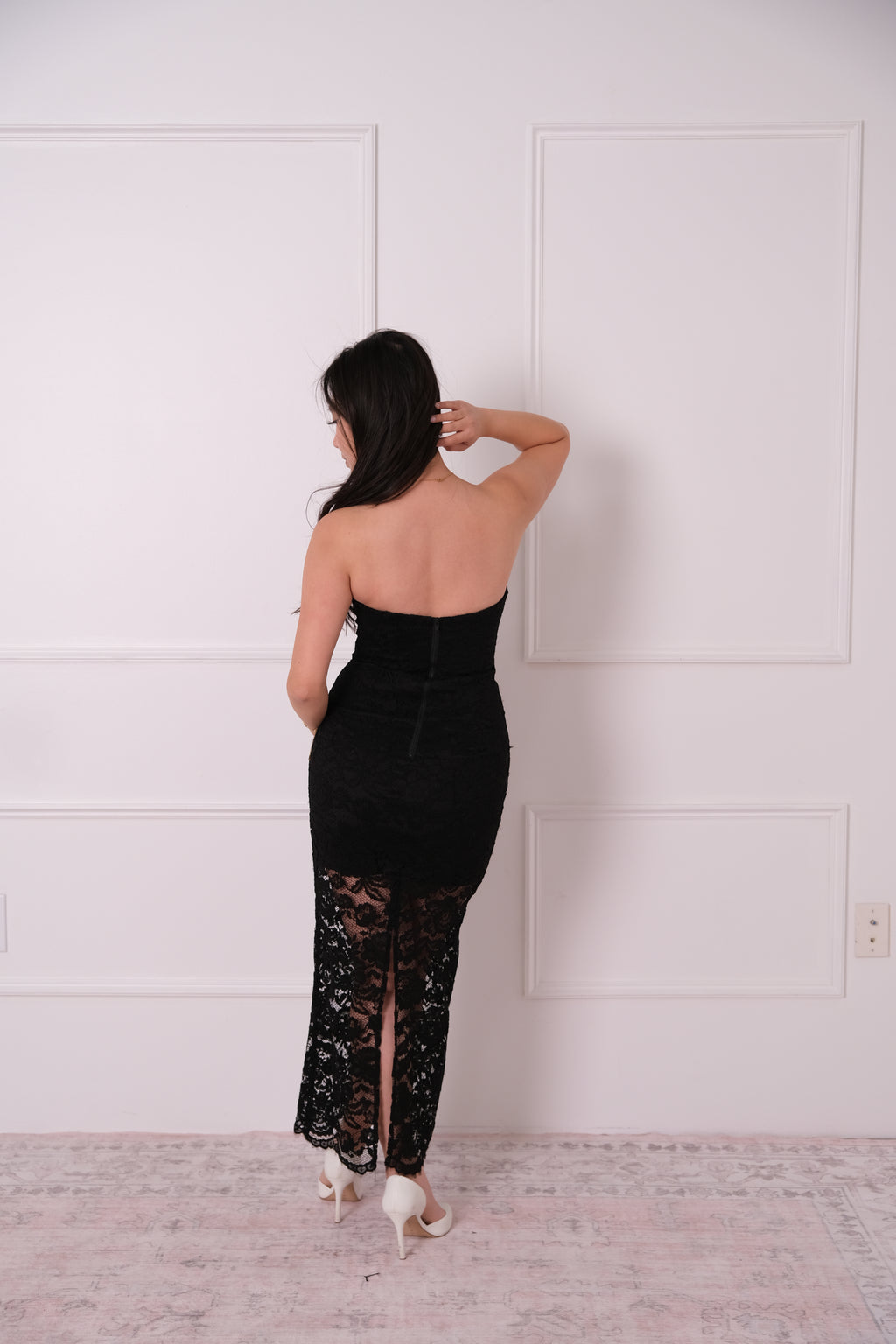 Bardot Artemis Midi Lace Dress