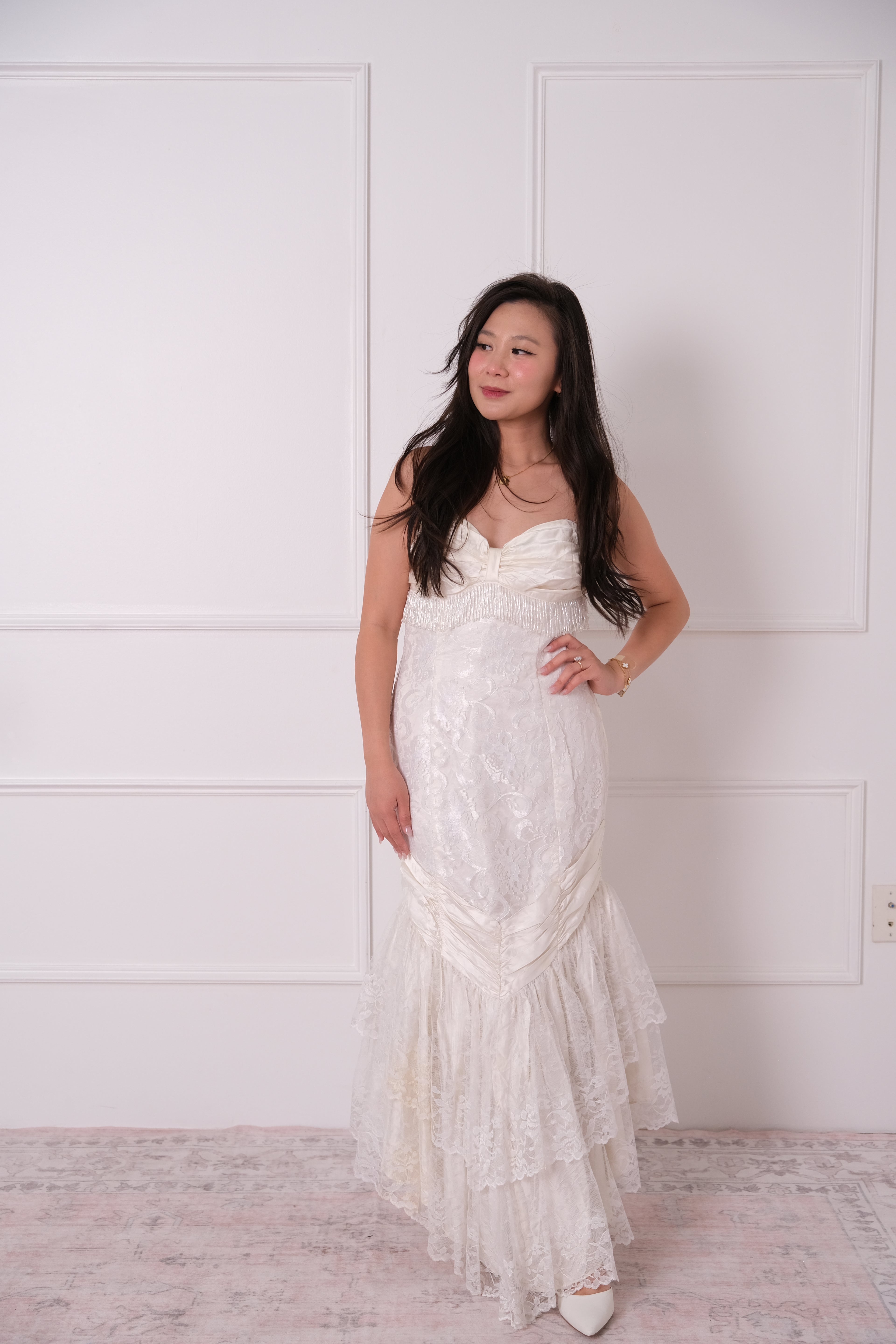 Heirloom Lace Tiered Maxi