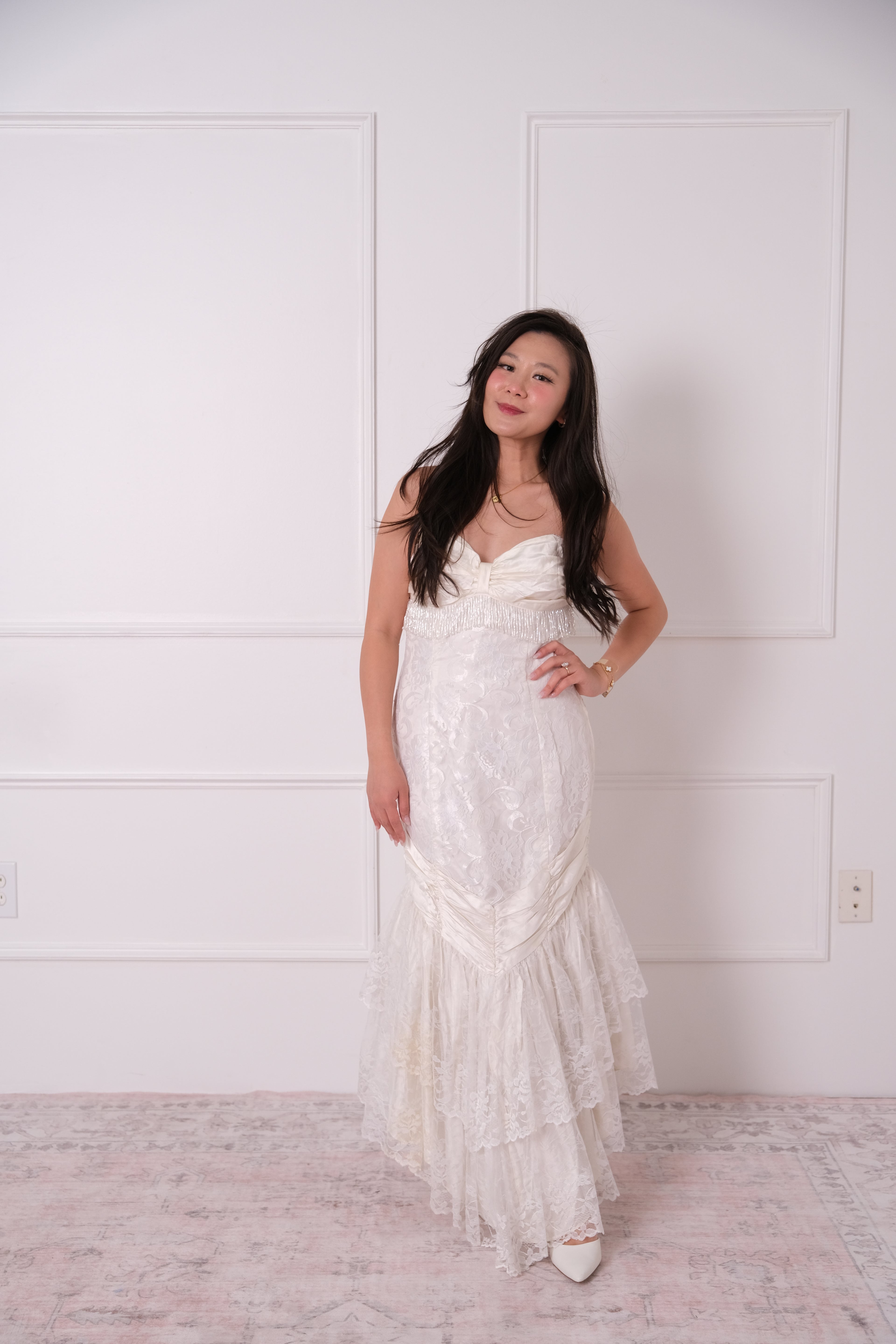 Heirloom Lace Tiered Maxi