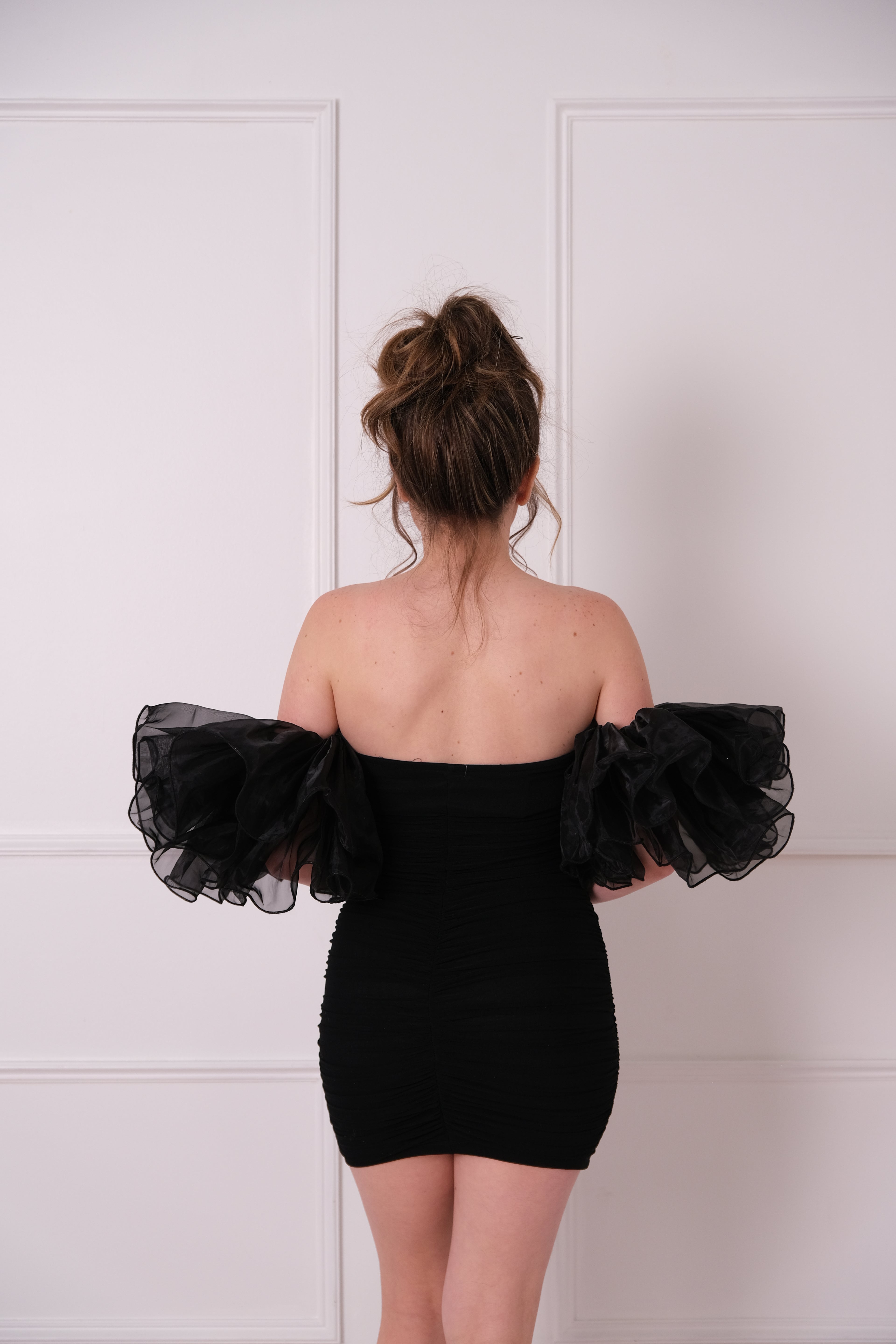 Midnight Muse Off-the-Shoulder Mini