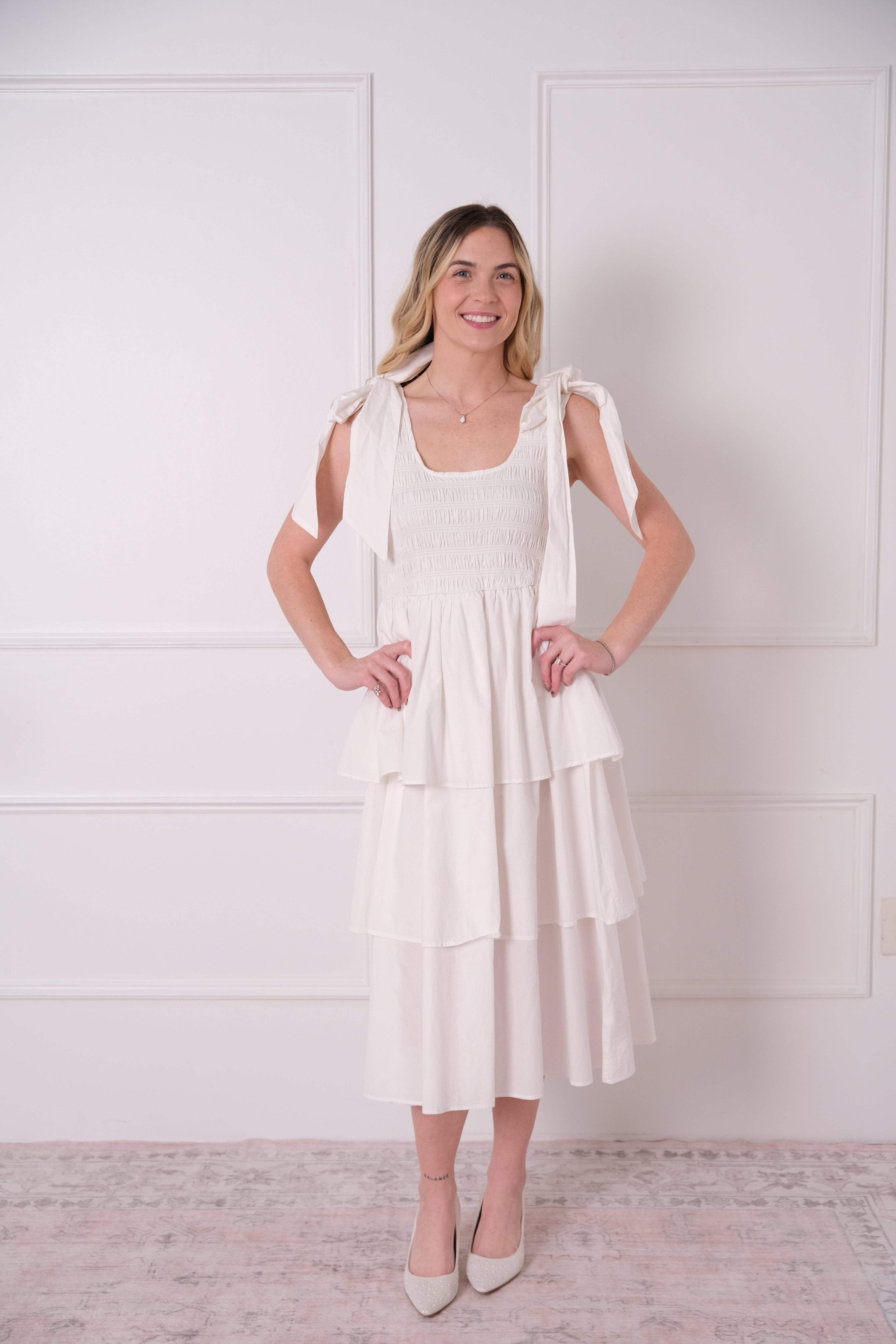 Sheer Tulle Tiered Bustier Mini