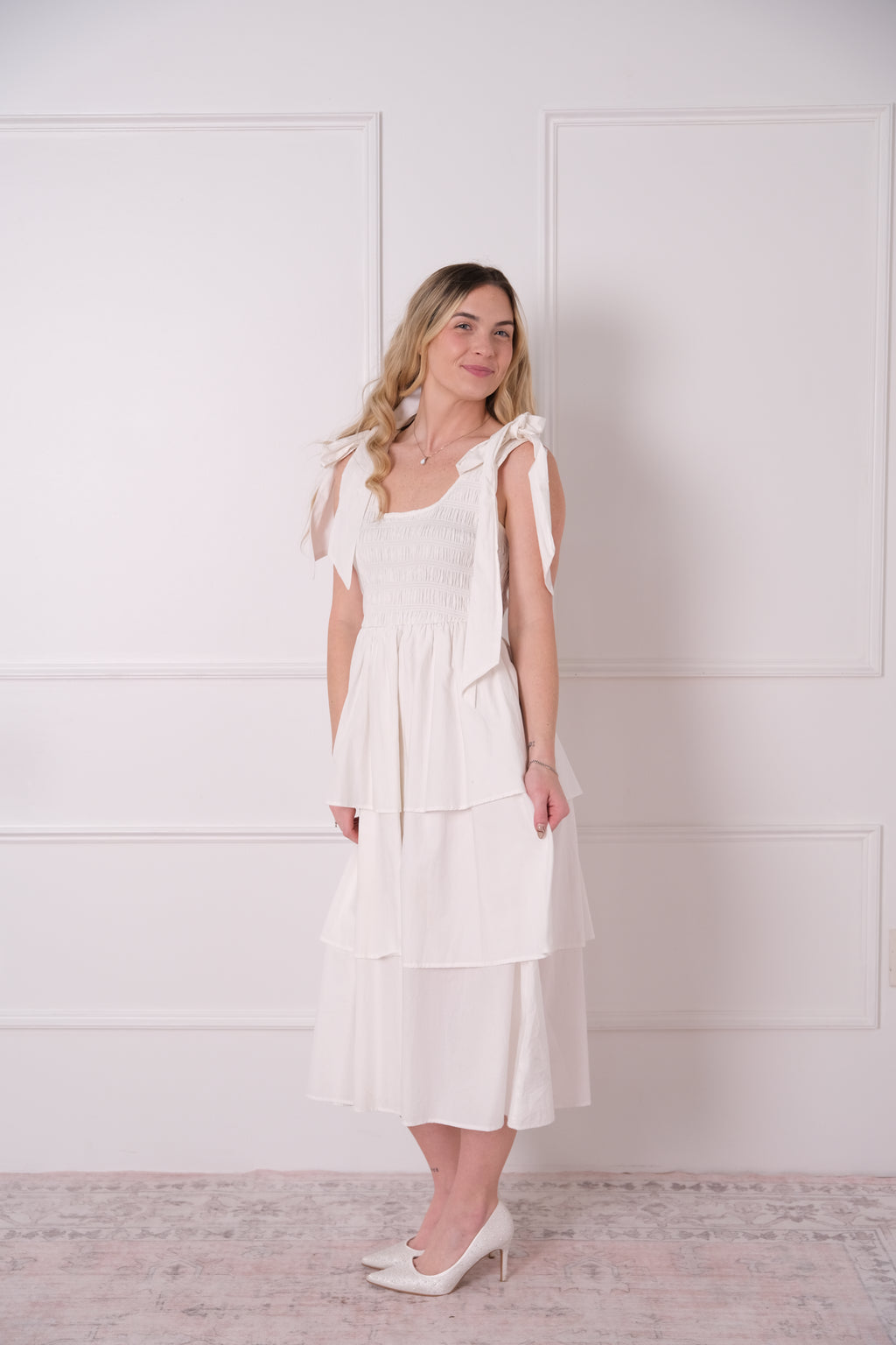 Sheer Tulle Tiered Bustier Mini