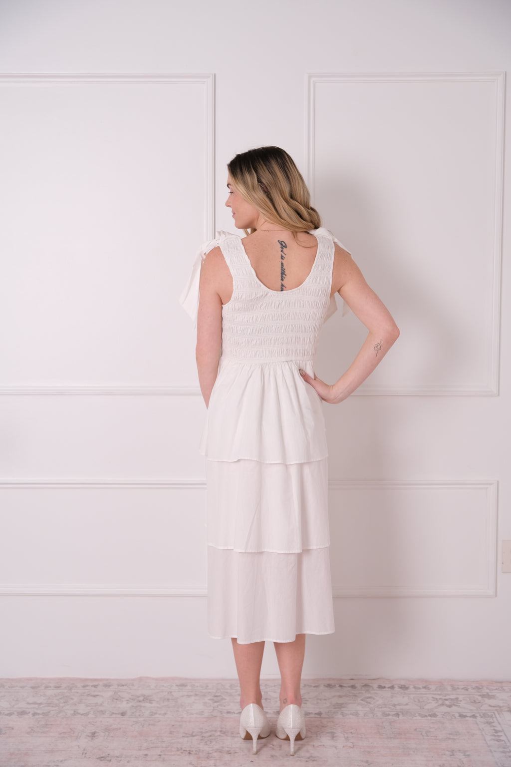 Sheer Tulle Tiered Bustier Mini