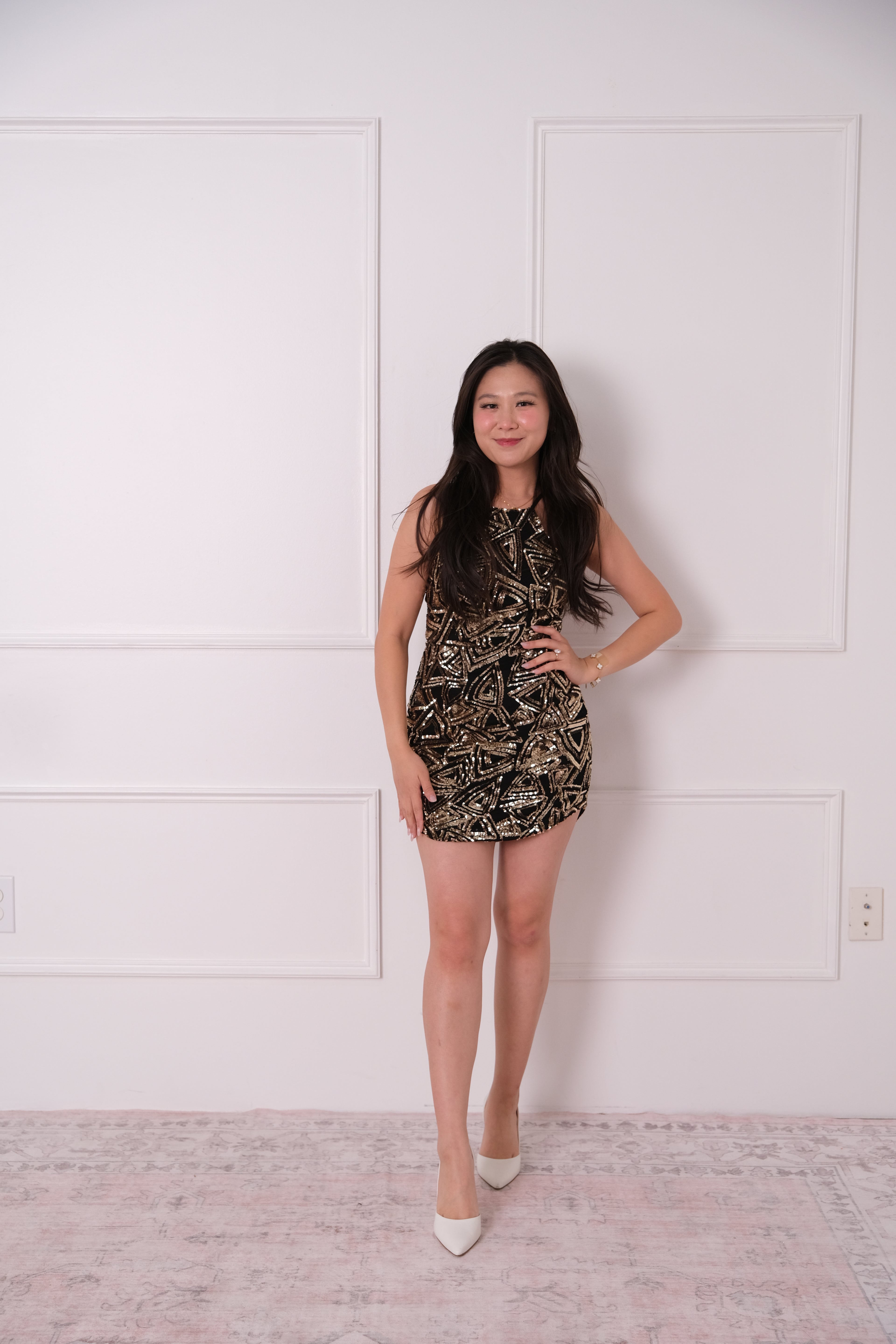 Midnight Deco Embellished Mini