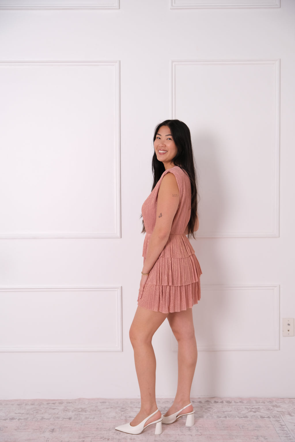 Rose Gold Tiered Shimmer Mini