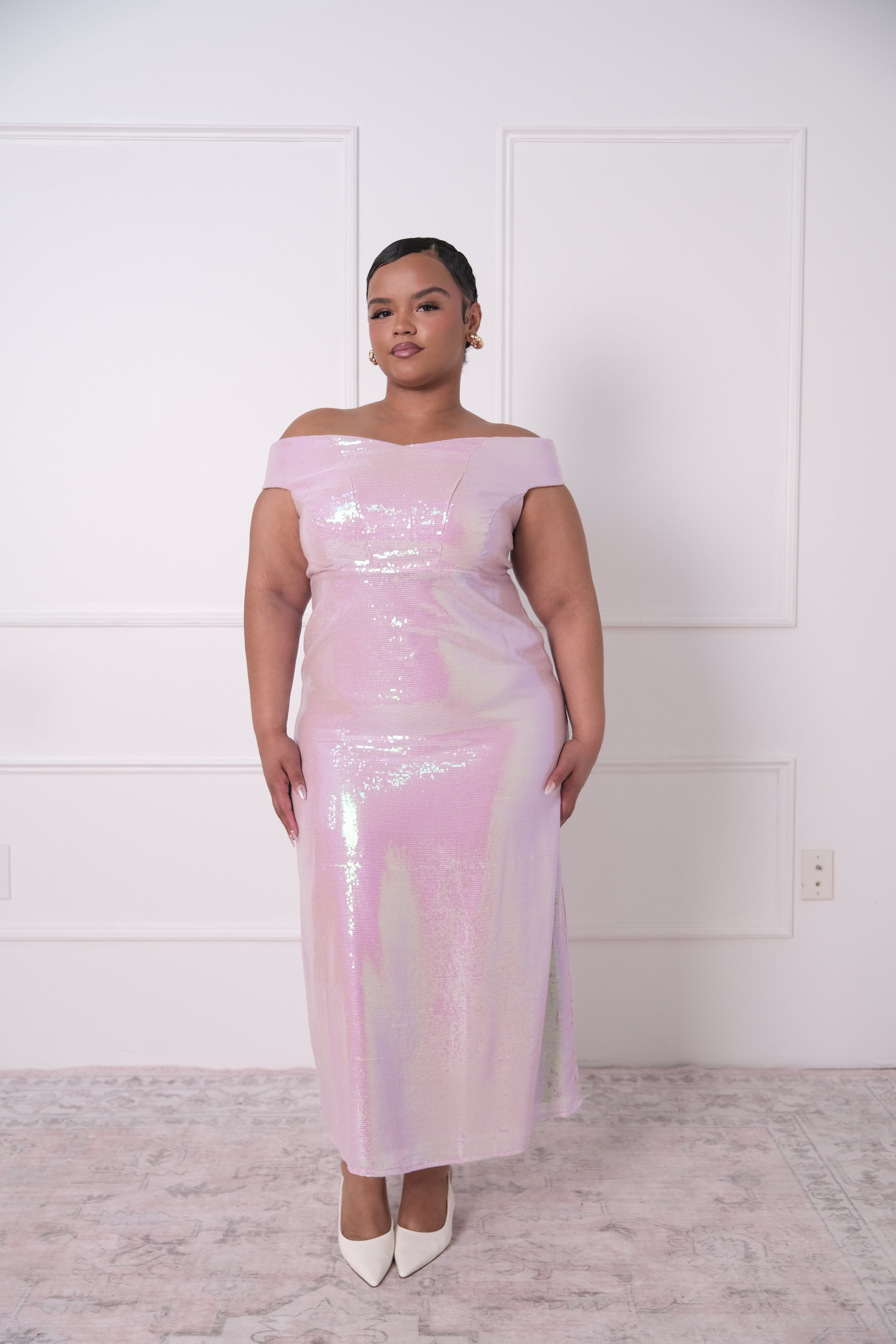 Iridescent Sequin Midi