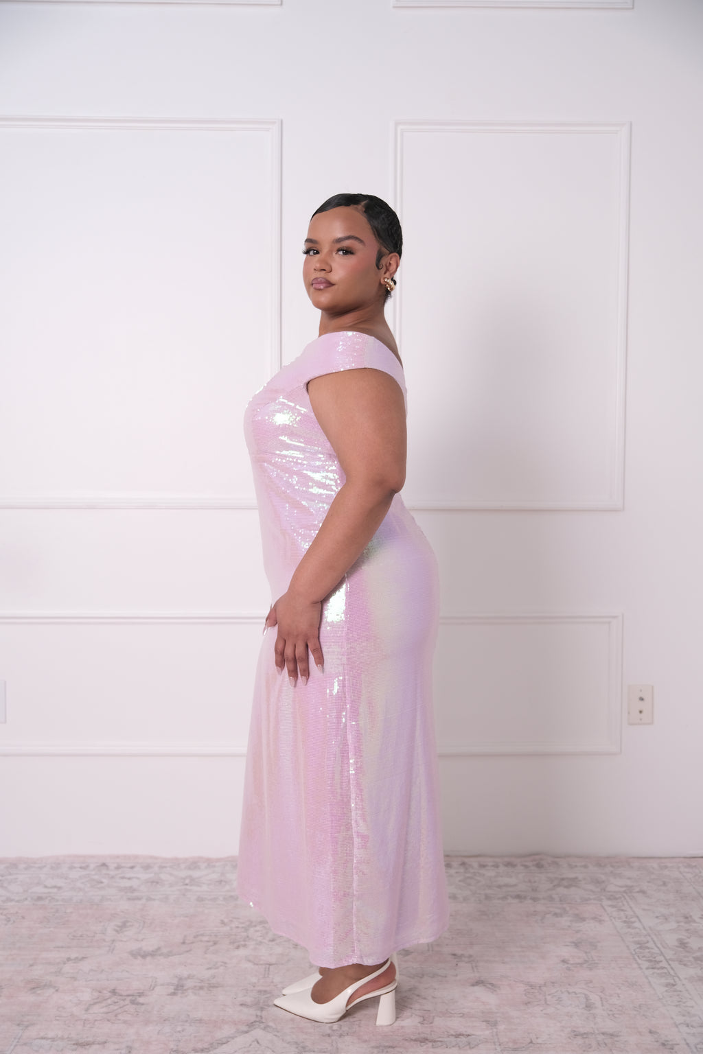 Iridescent Sequin Midi