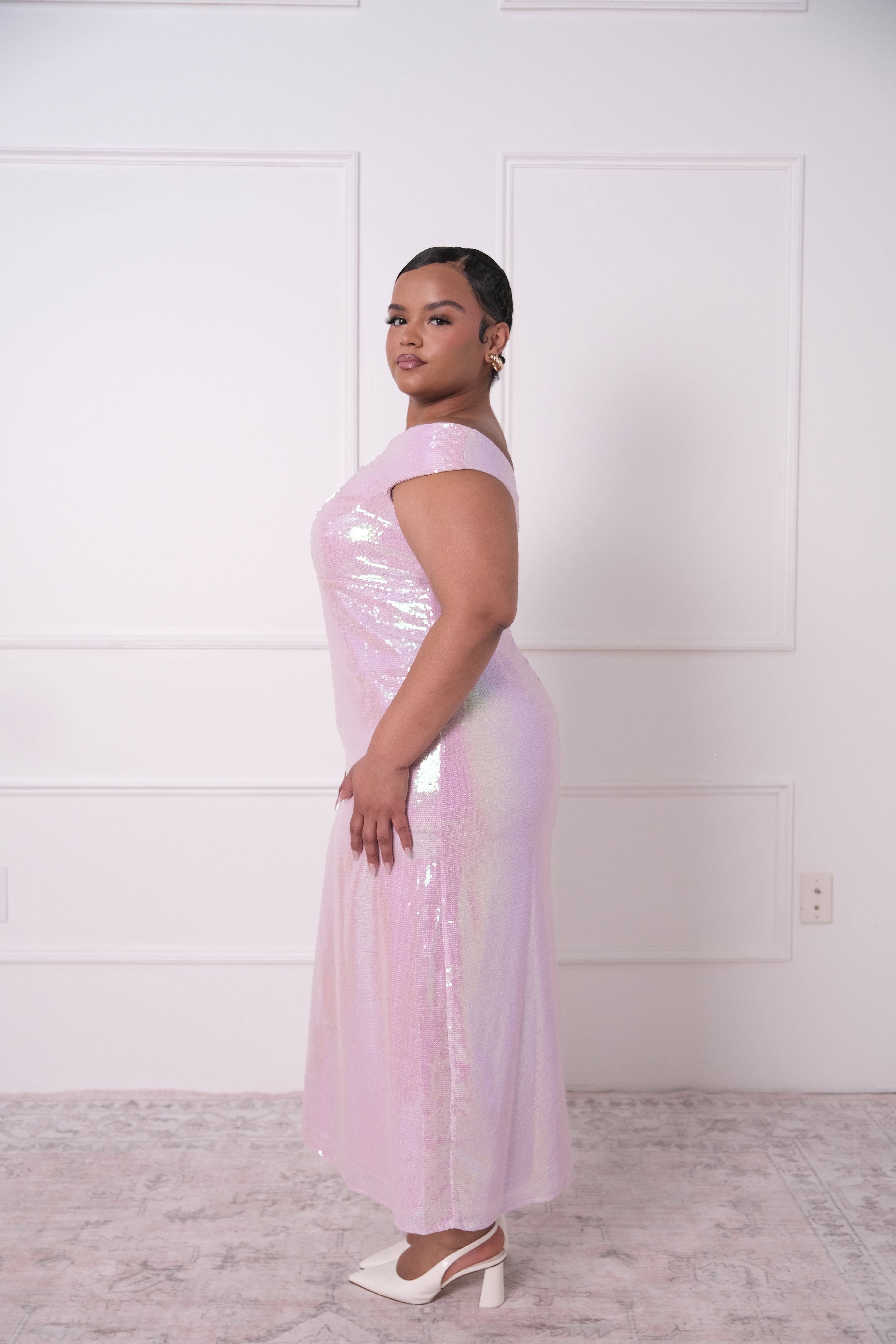 Iridescent Sequin Midi