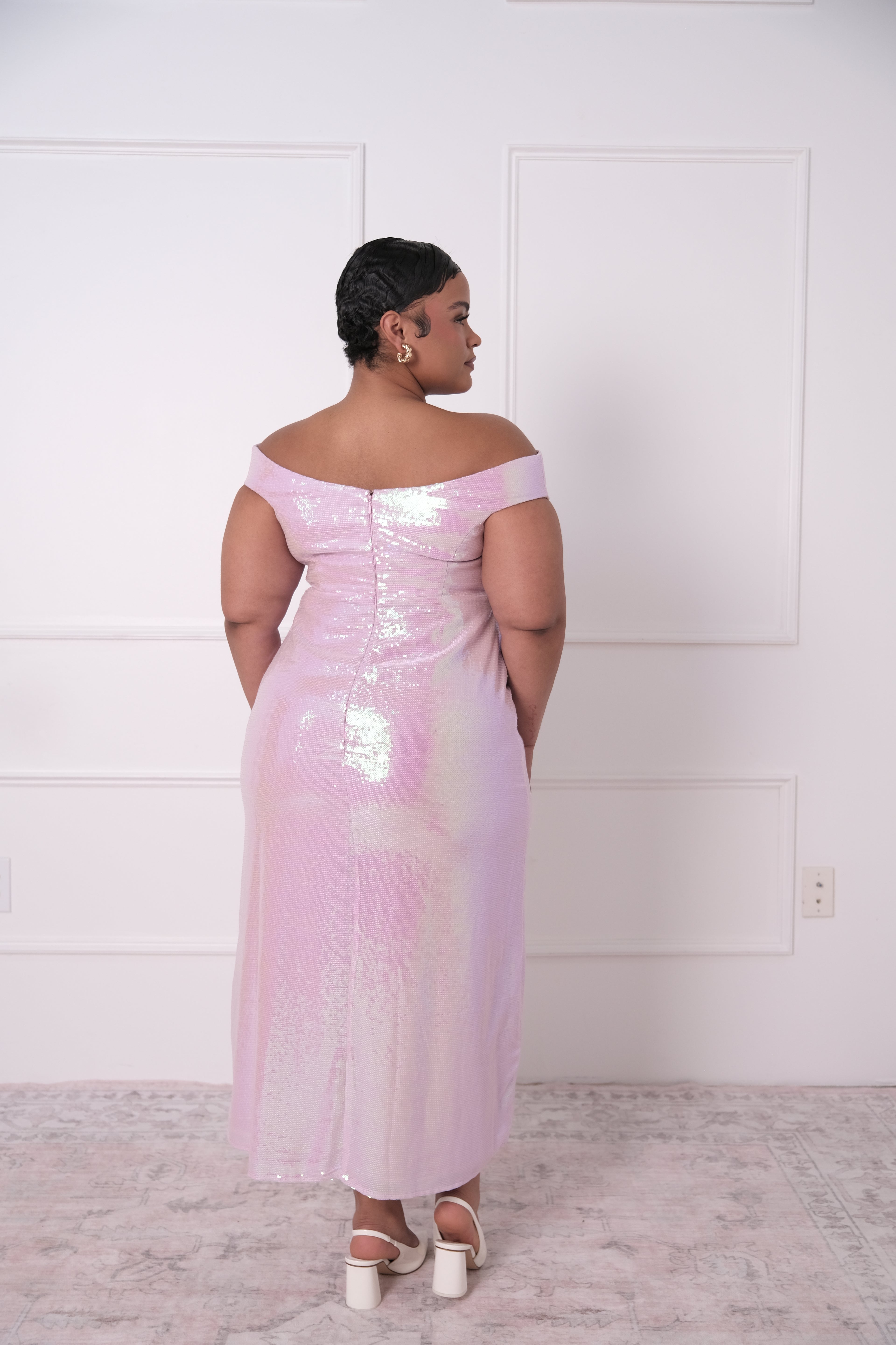 Iridescent Sequin Midi