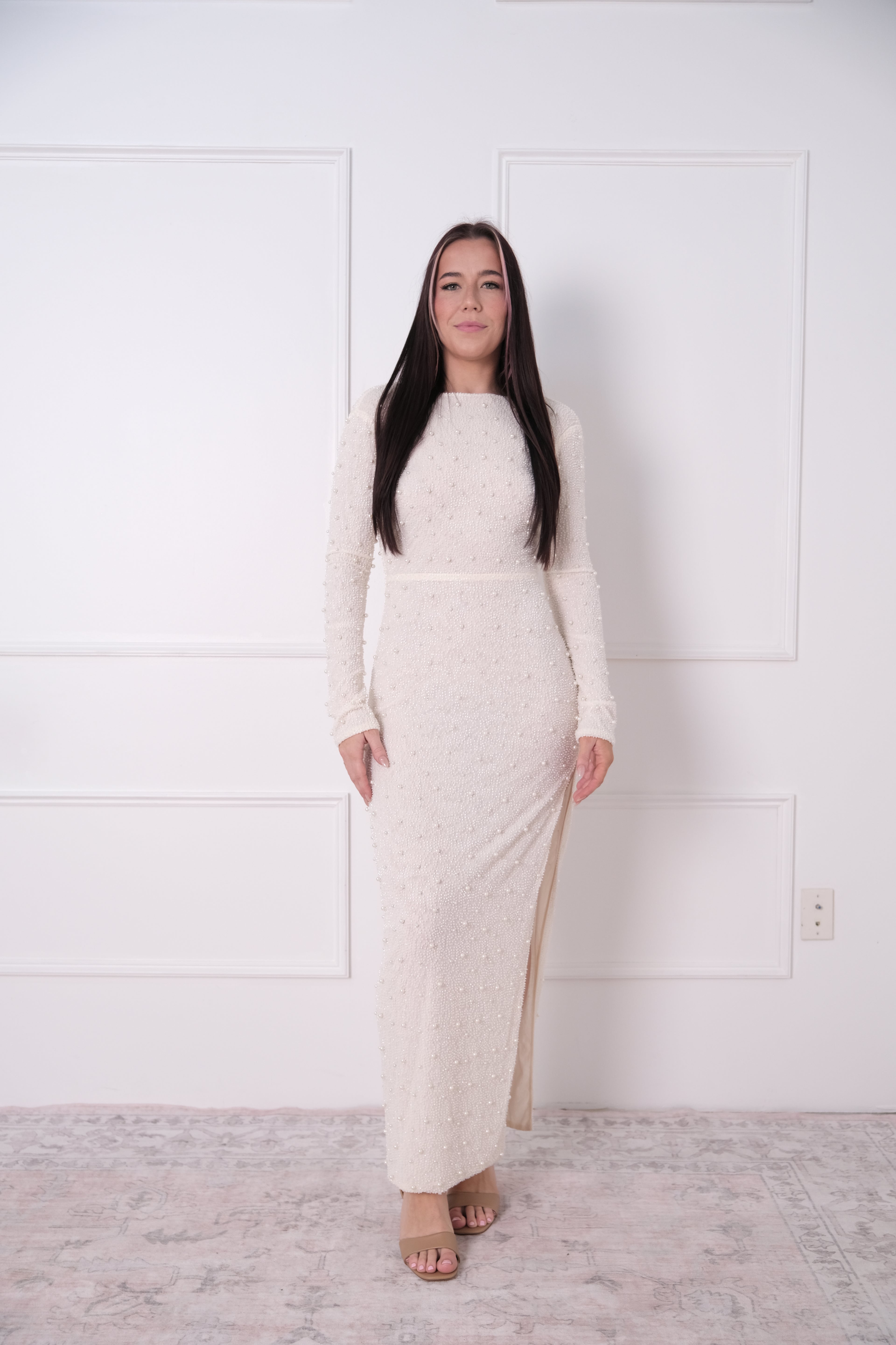The Lace & Noir Column Gown (Copy)